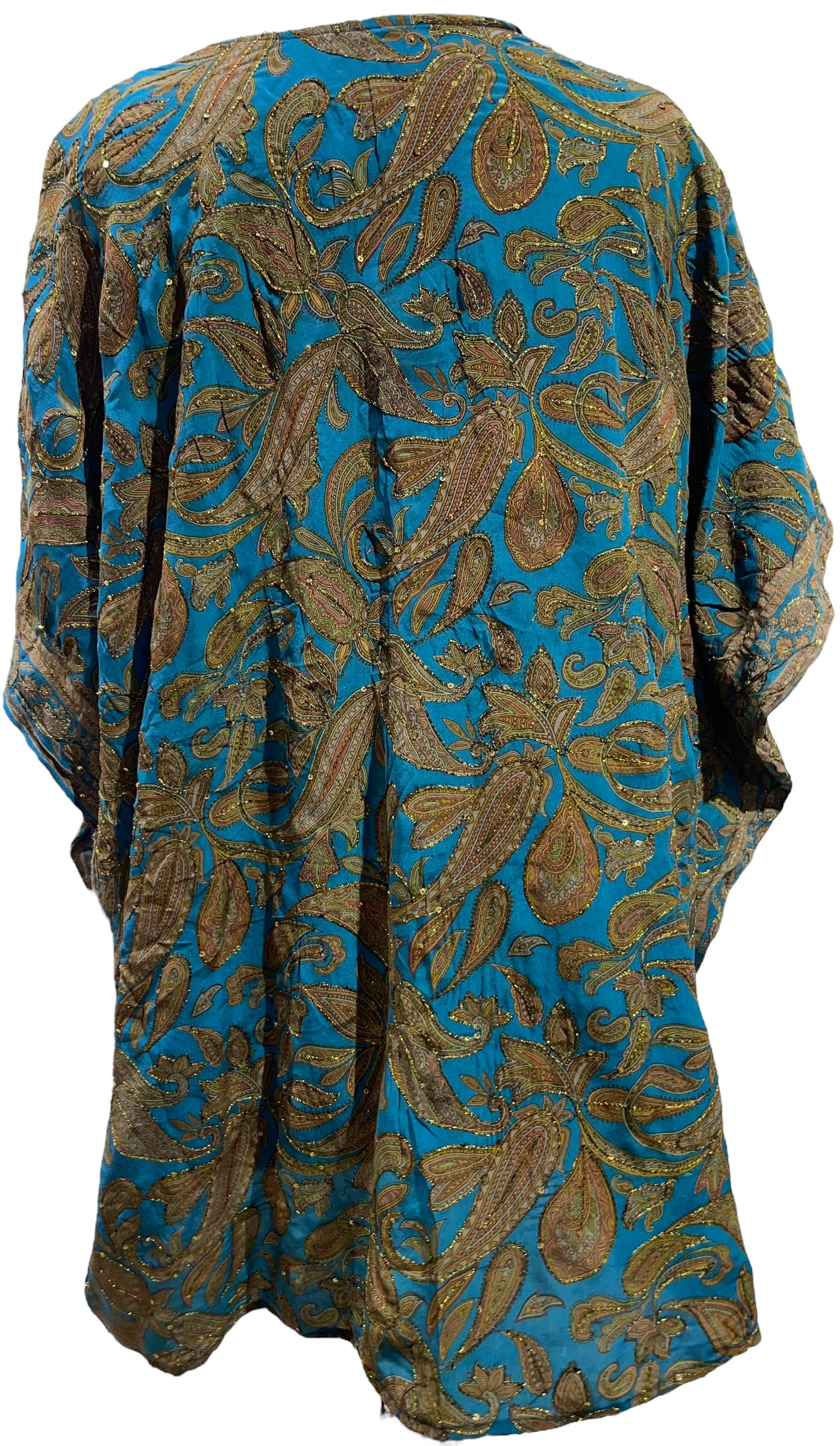 PRC5659 Wabi Sabi Pure Silk Short Kaftan Tunic