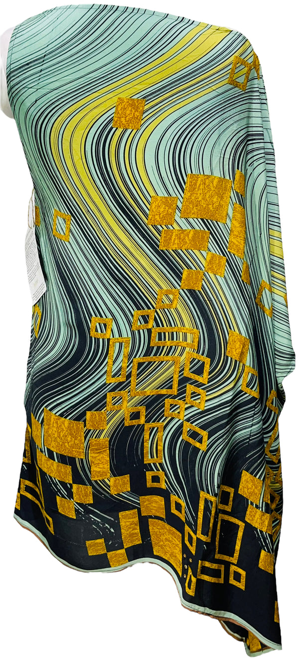 PRC3738 Avatar Pure Silk One Shoulder Dress