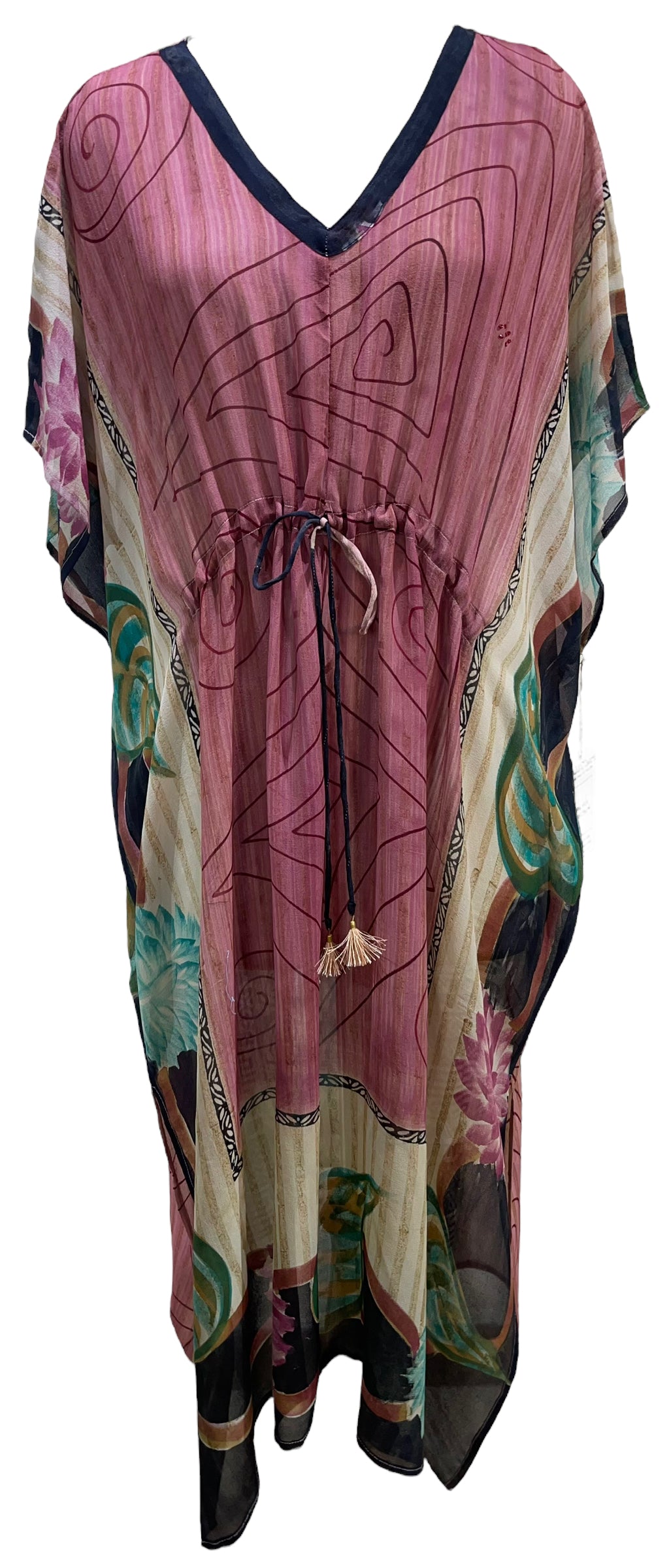 PRG5980 Sheer Avatar Pure Silk Maxi Kaftan