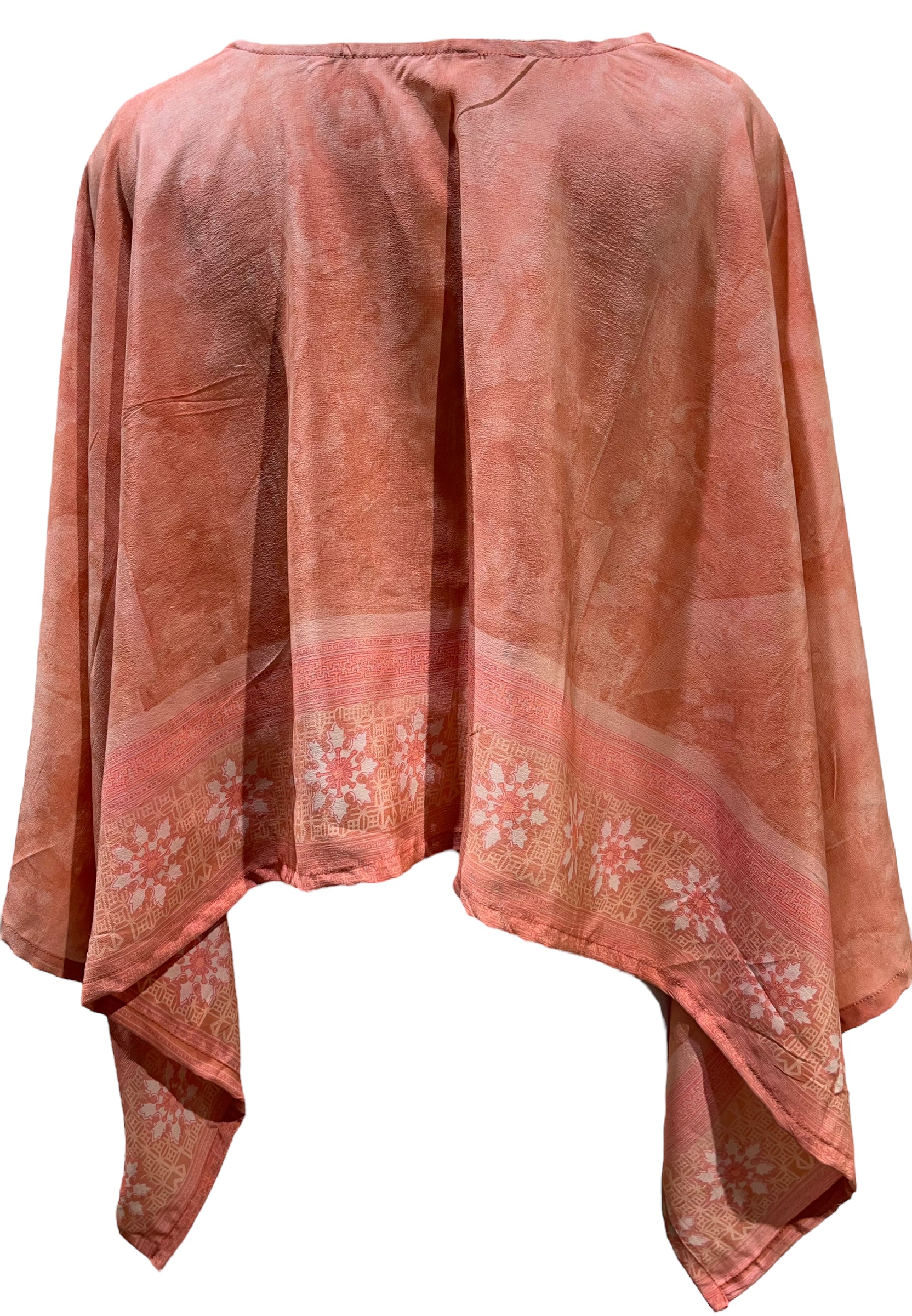 PRC5482 Pure Silk Wabi Sabi Capelet Poncho