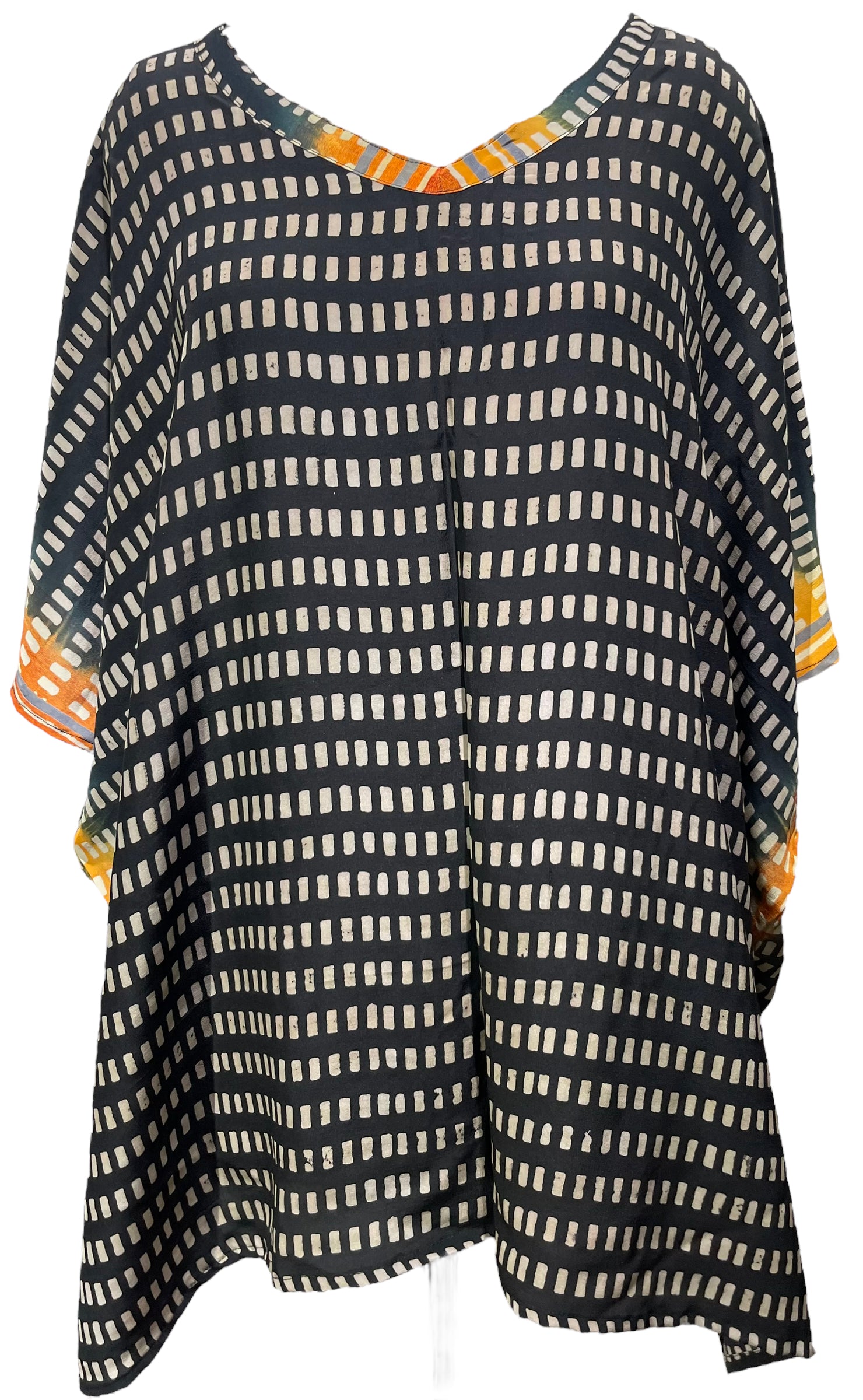 PRC5008 Avatar Pure Silk Short Kaftan Tunic