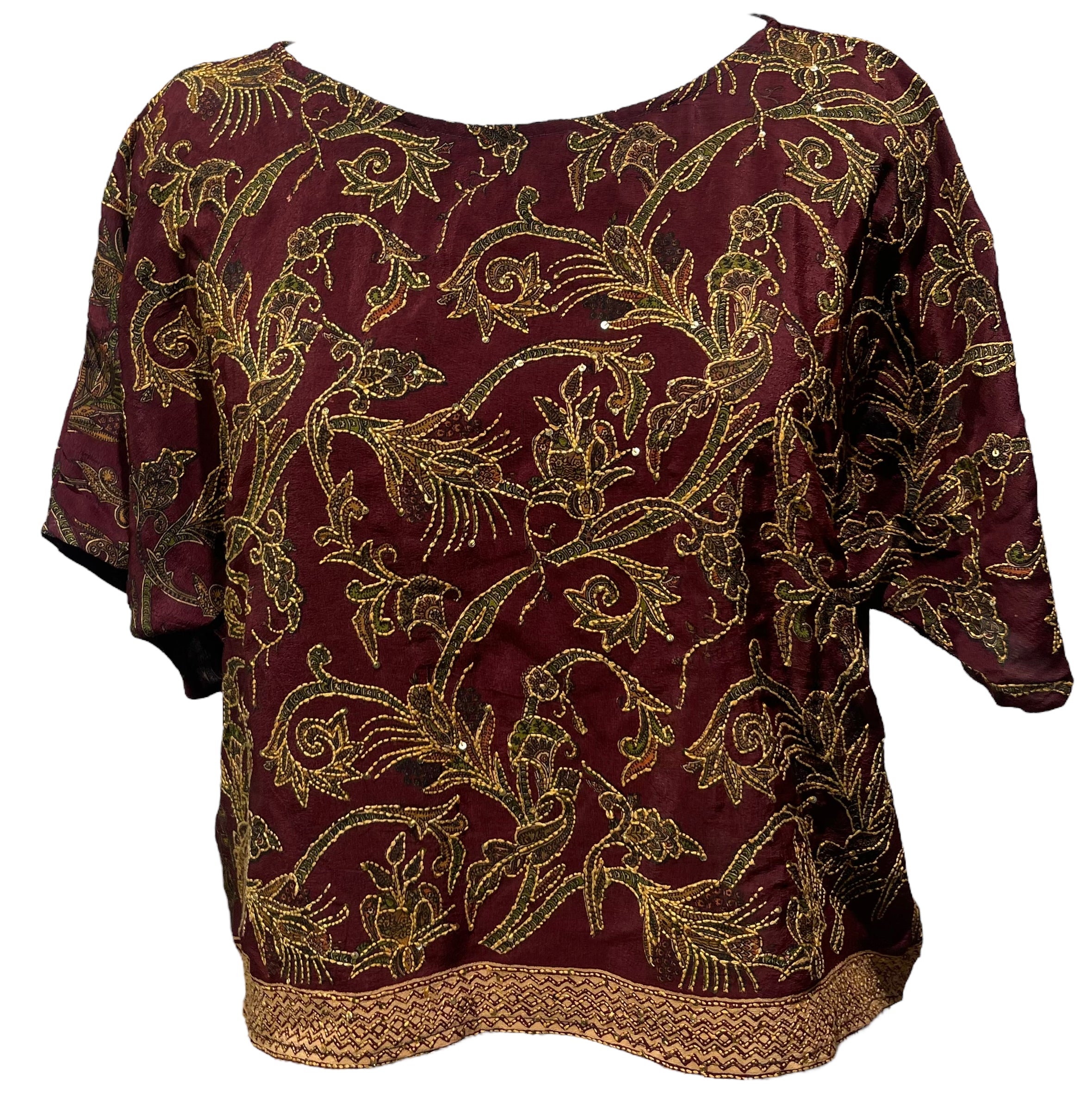 PRC4798 Avatar Pure Silk Boxy Top