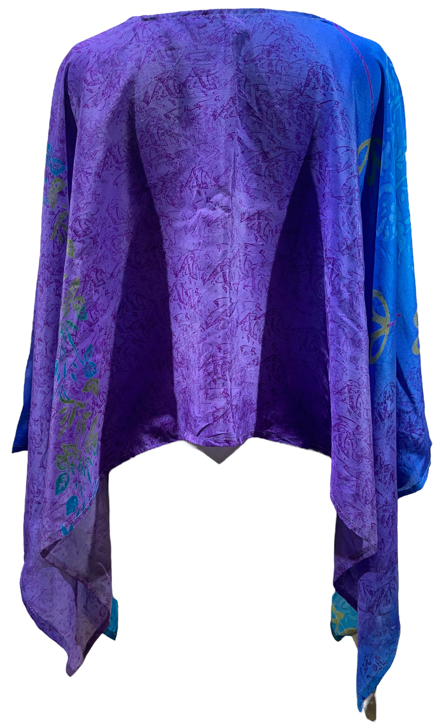 PRC5011  Pure Silk Wabi Sabi Capelet Poncho