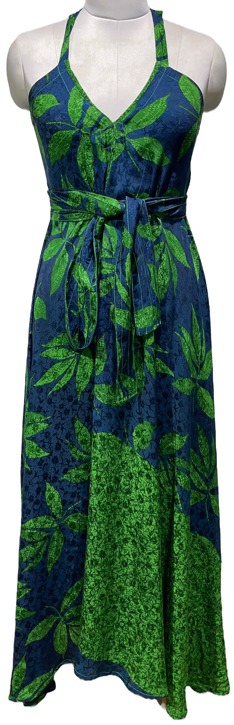 PRC4397 Avatar Pure Silk Maxi Dress with Belt