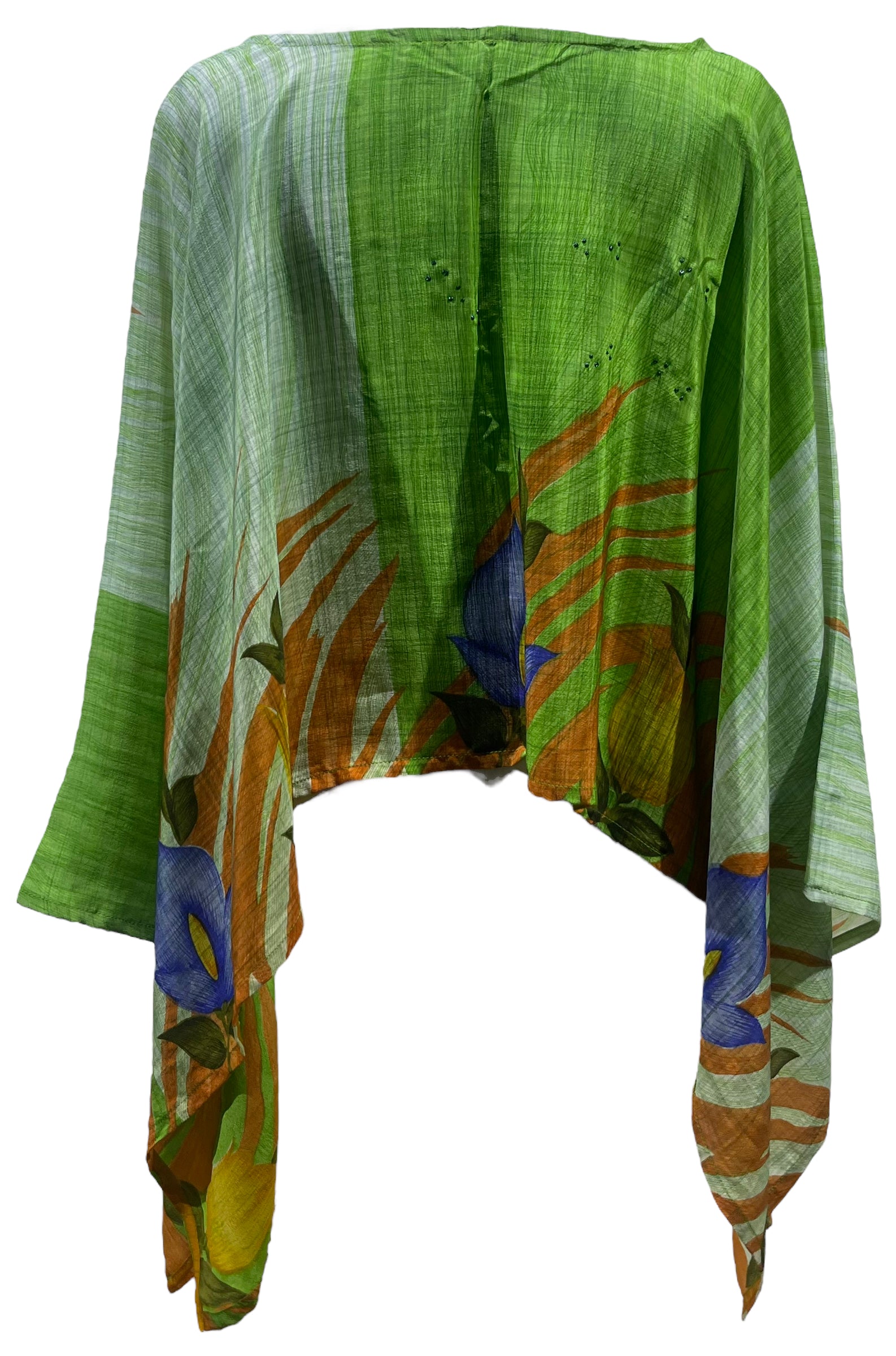 PRC5557 Avatar Pure Silk Capelet Poncho