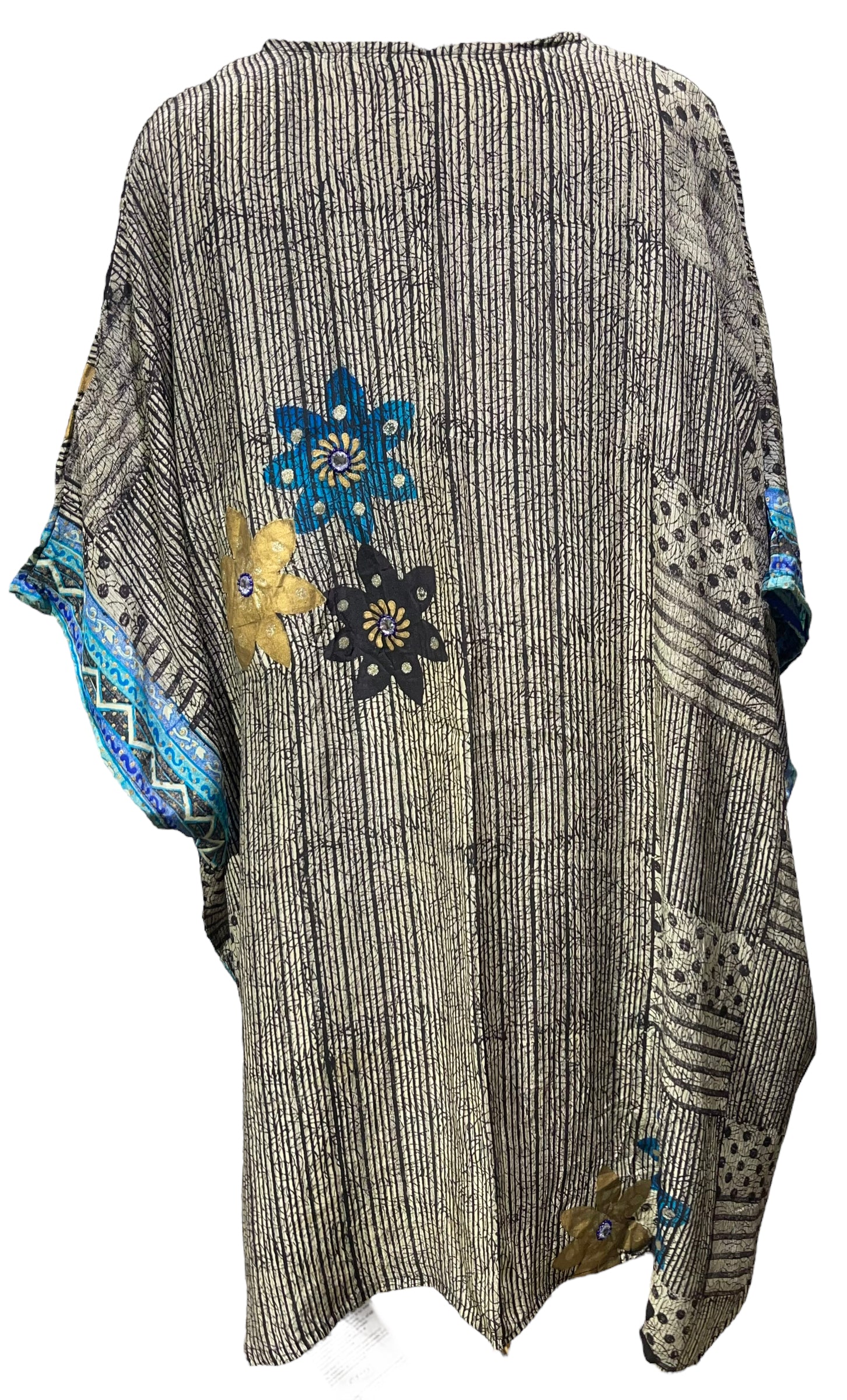 PRC5003 Wabi Sabi Pure Silk Short Kaftan Tunic