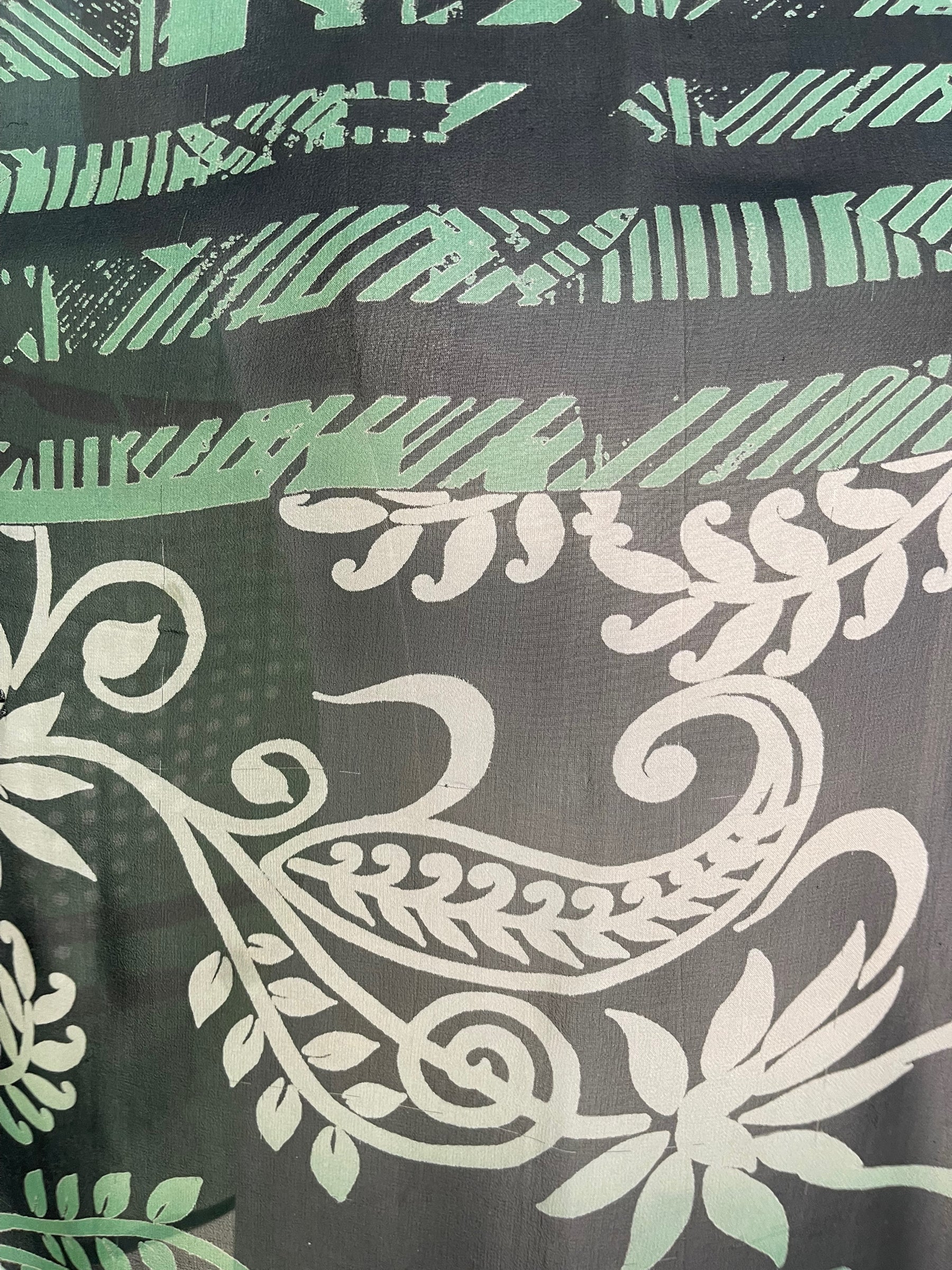 PRG6642 Sheer Wabi Sabi Pure Silk Side Slit Top