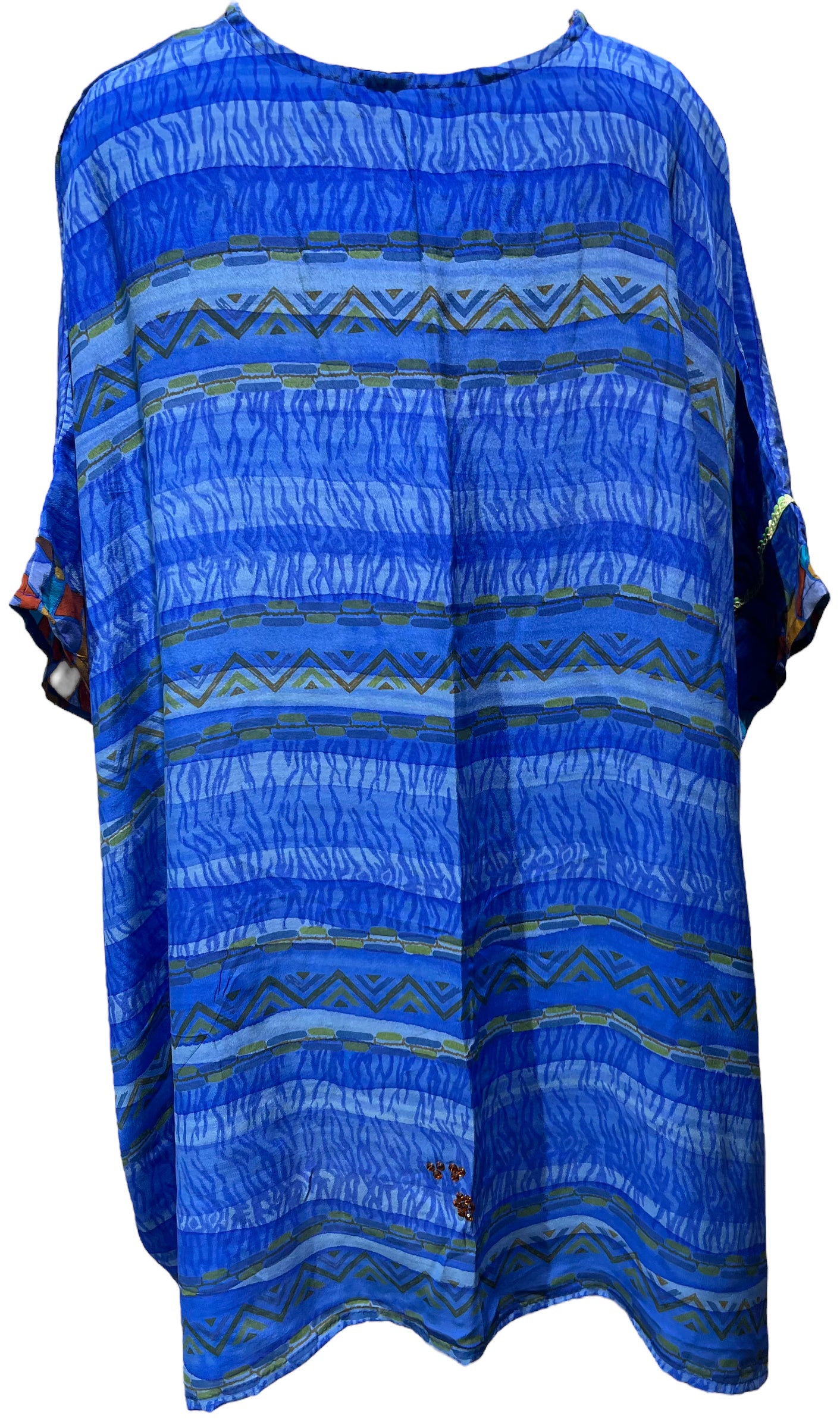 PRC5029 Avatar Pure Silk Short Kaftan Tunic