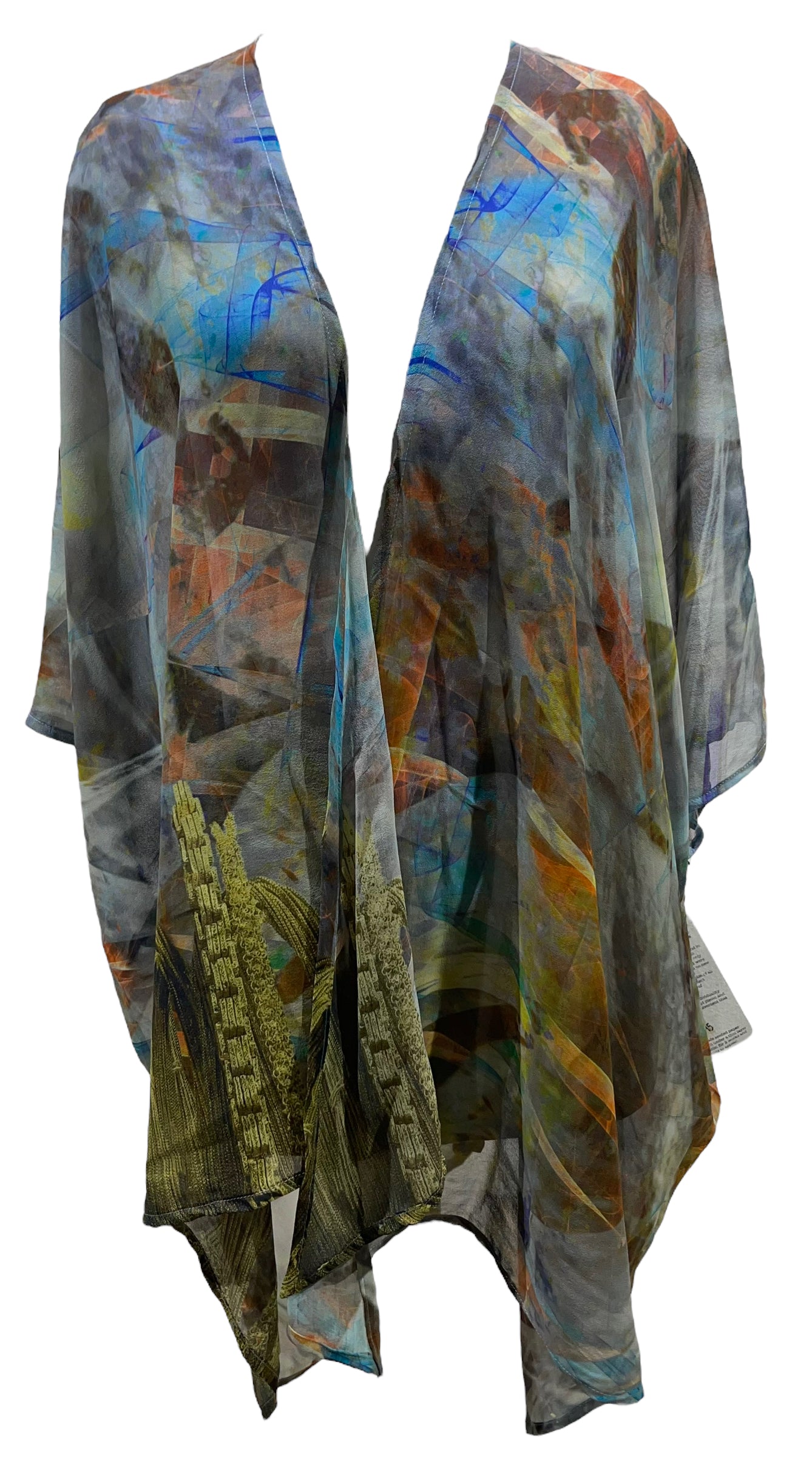 PRG5245 Sheer Avatar Pure Silk Cardigan