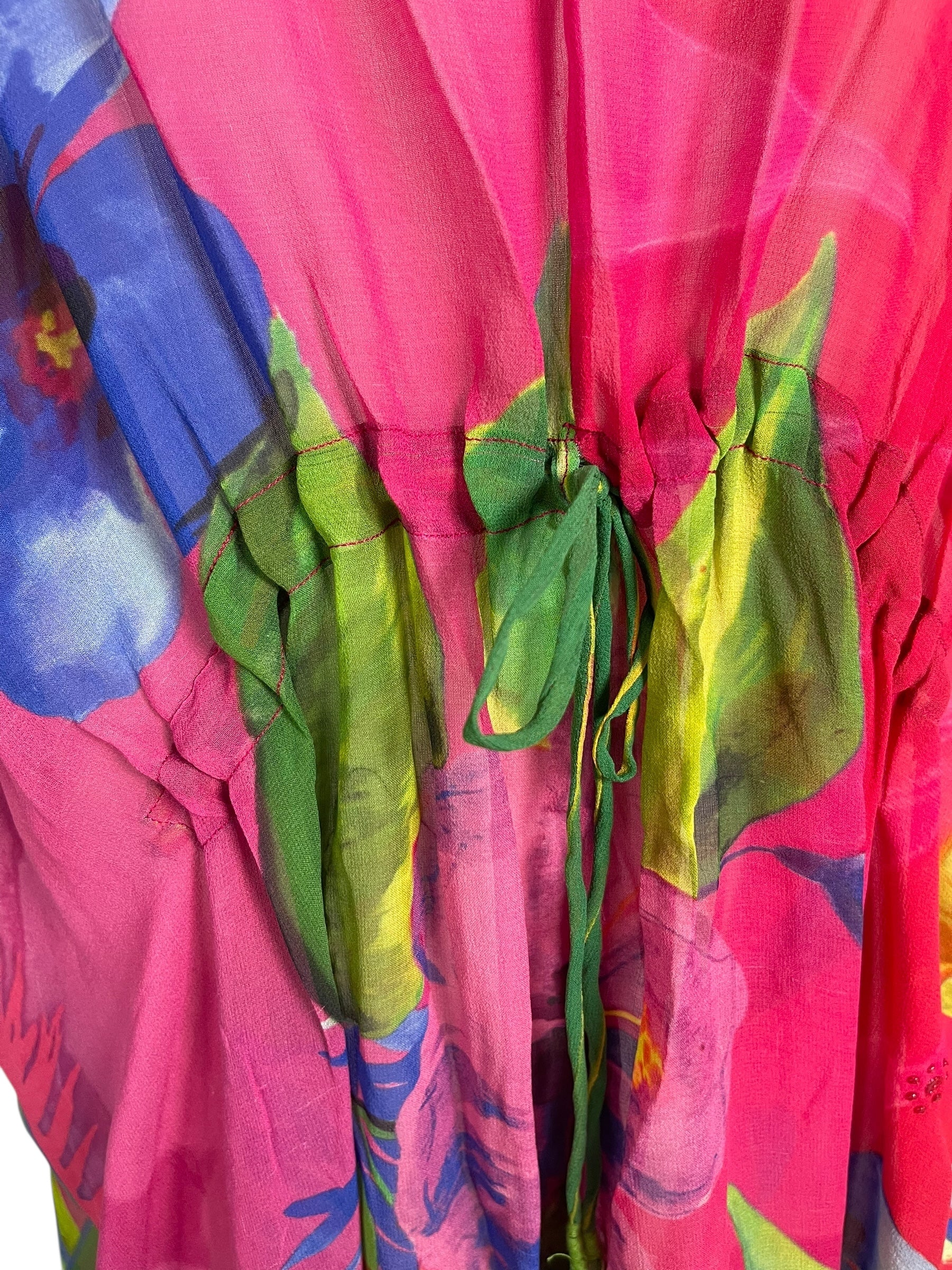 PRG6789 Sheer Wabi Sabi Pure Silk Maxi Kaftan