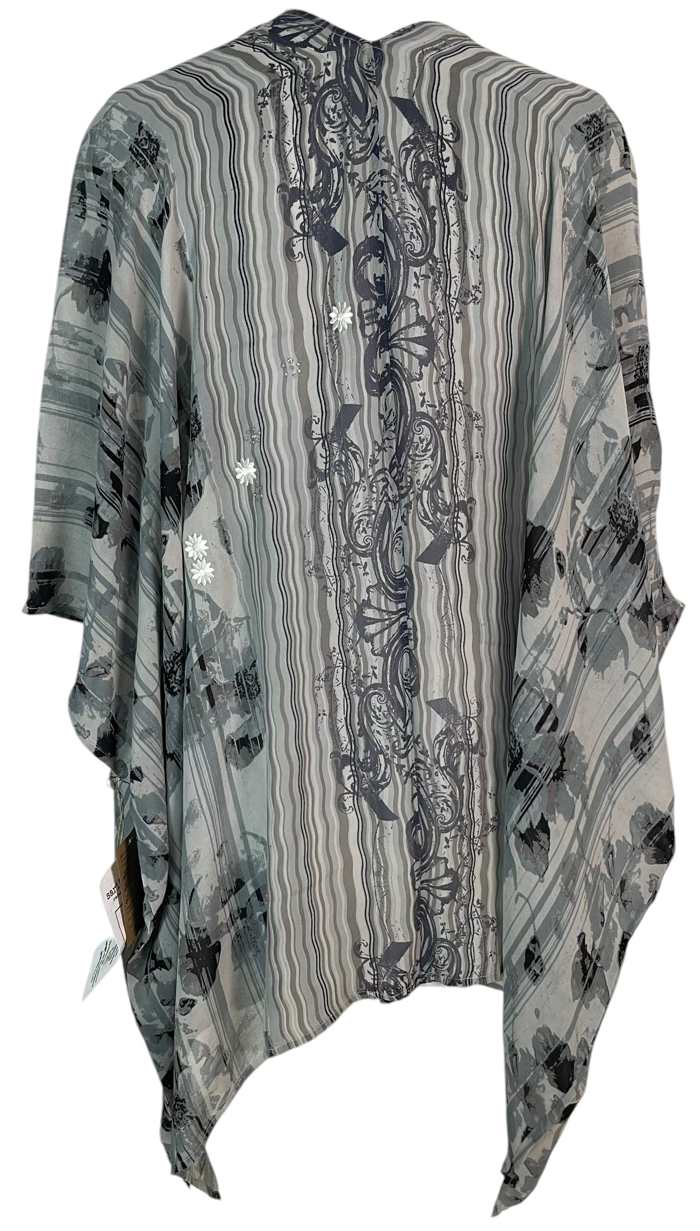 PRG5823 Sheer Wabi Sabi Pure Silk Cardigan