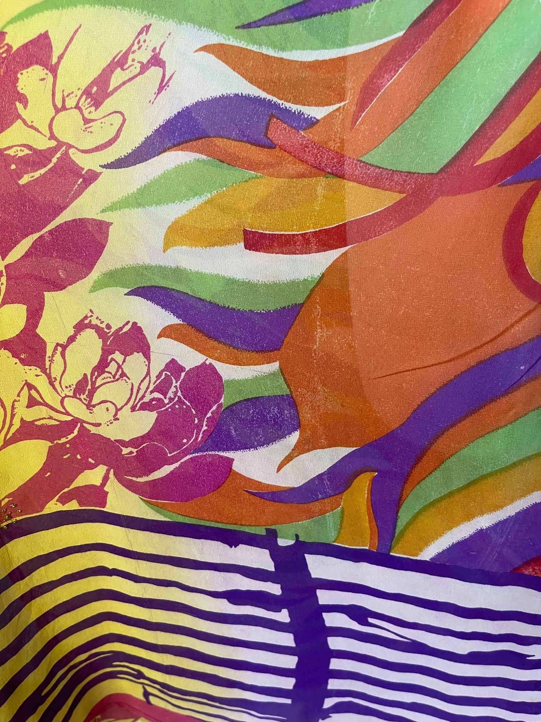 PRG6795 Sheer Wabi Sabi Pure Silk Maxi Kaftan