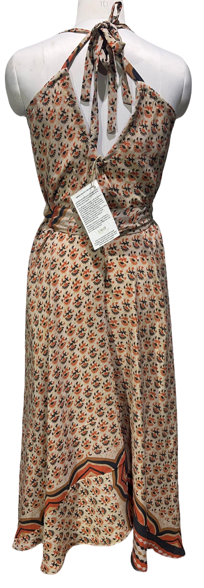 PRC4354 Avatar Pure Silk Maxi Dress with Belt