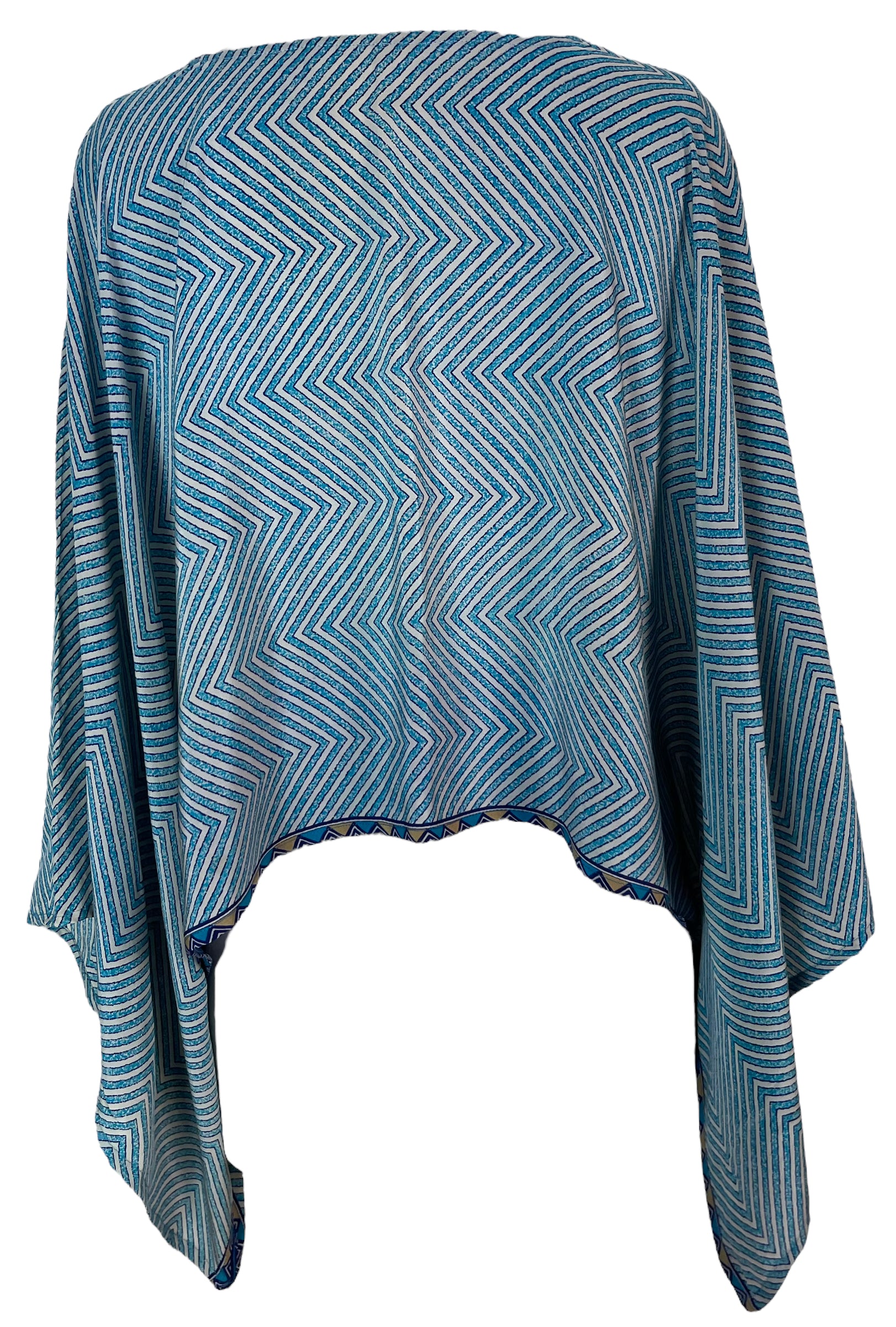 PRC5917 Avatar Pure Silk Kimono-Sleeved Top