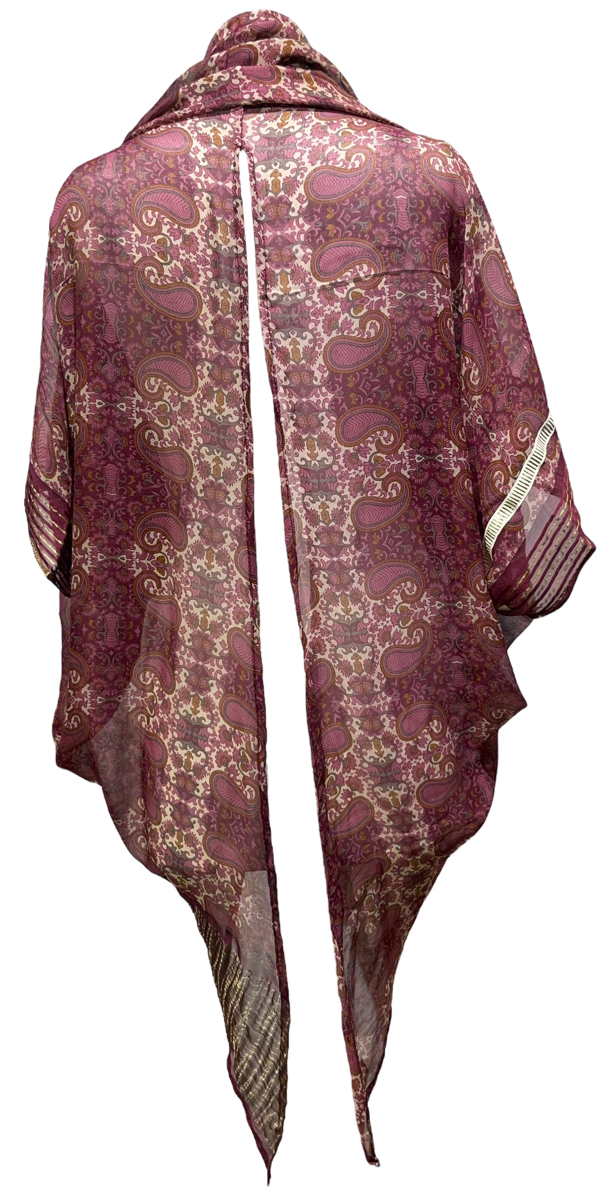 PRG5173  Sheer Avatar Pure Silk Cardigan