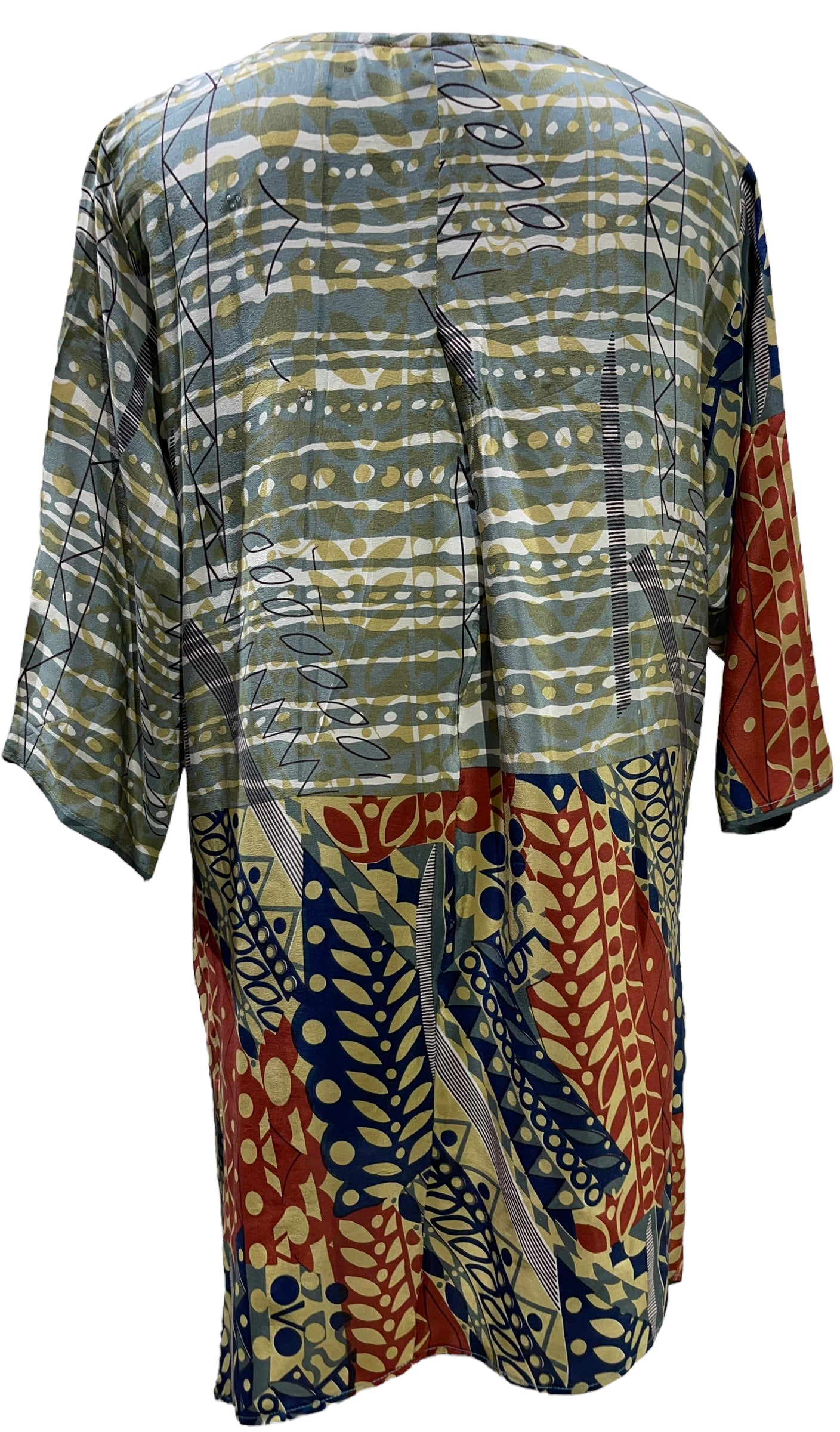 PRC5490 Avatar Pure Silk Self Pocket Tunic Dress