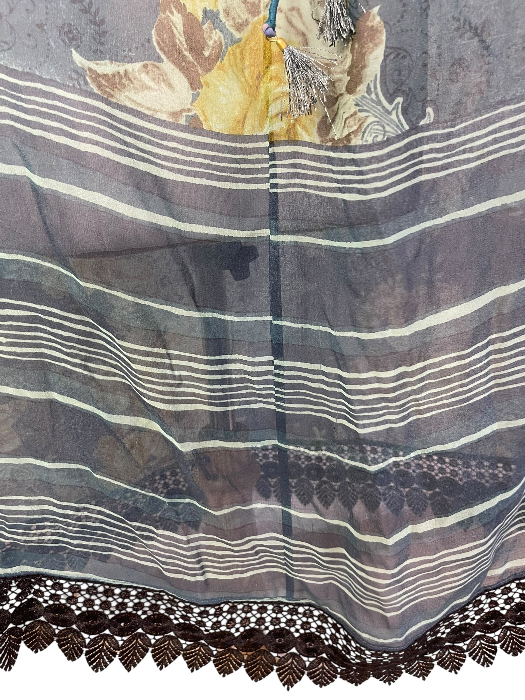 PRG7200 Sheer Wabi Sabi Pure Silk Maxi Kaftan