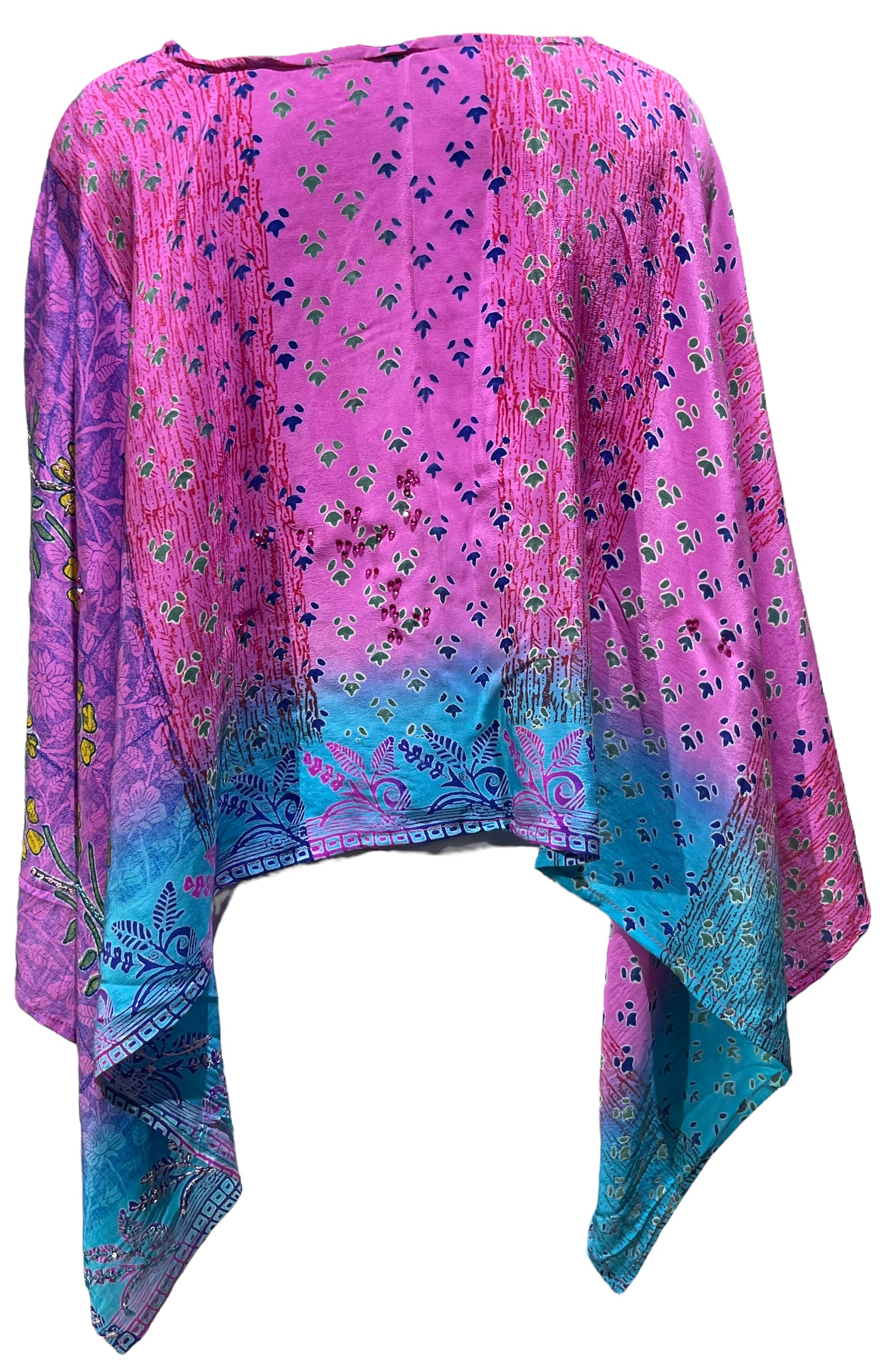 PRC5019  Avatar Pure Silk Capelet Poncho