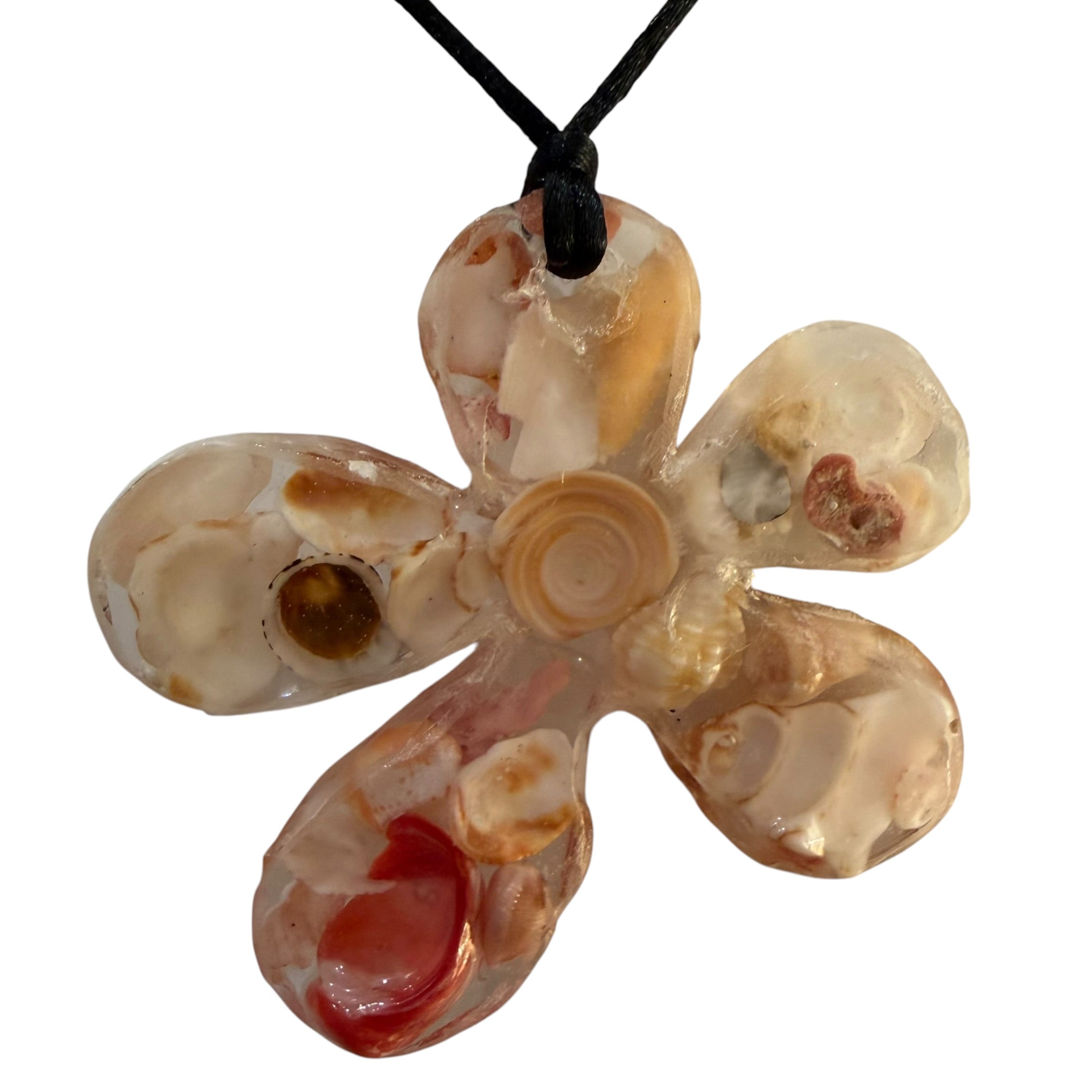Floral Shell Pendant