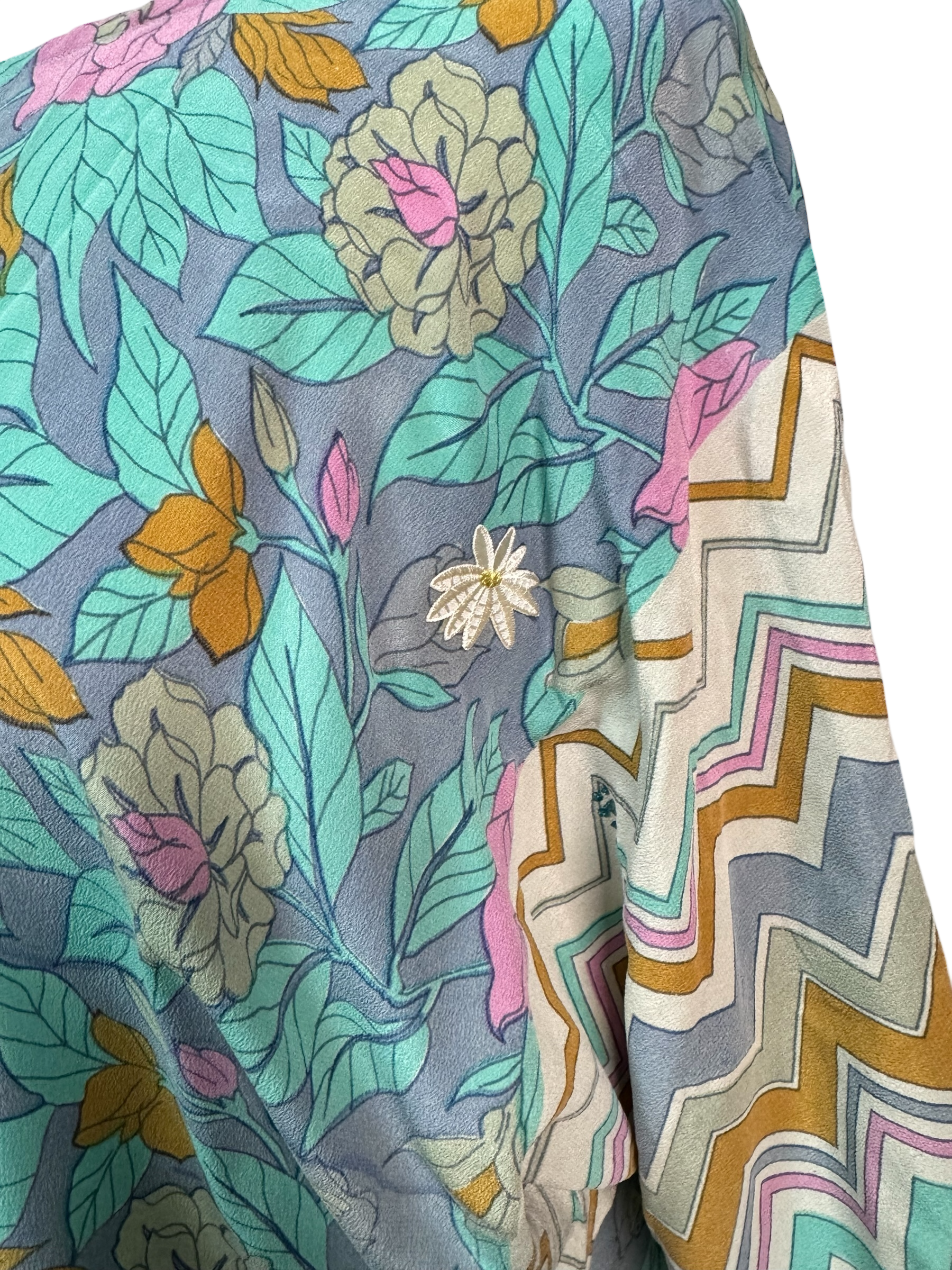 PRC6708 Avatar Pure Silk Side Slit Top