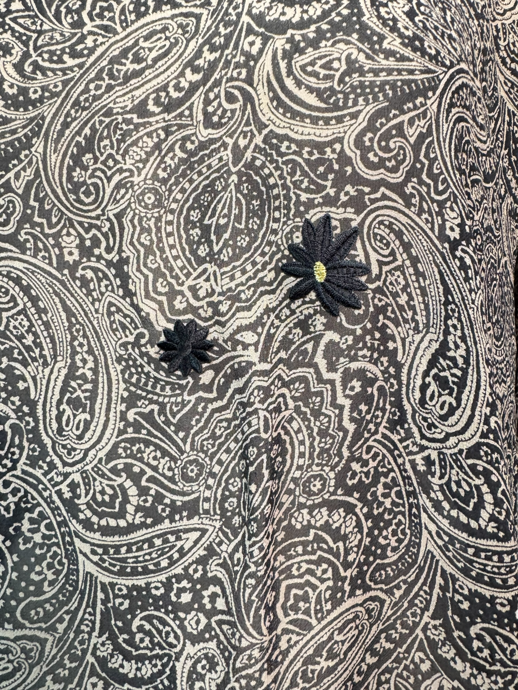 PRG7532 Sheer Avatar Pure Silk Side Slit Top