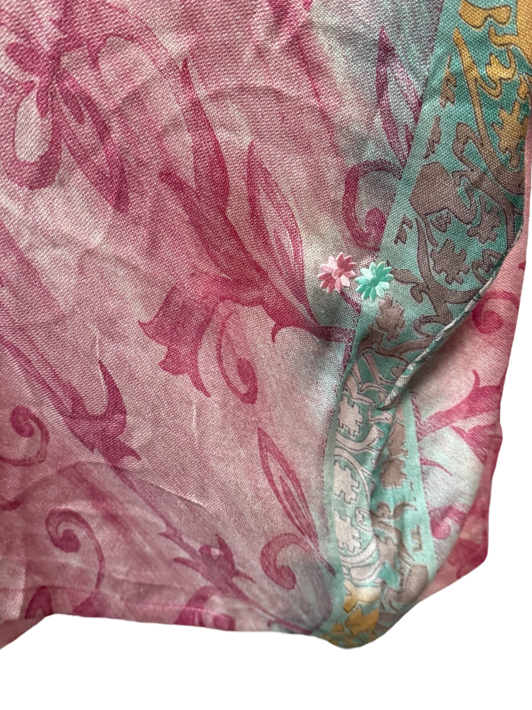 PRG7342B Sheer Avatar Pure Silk Midi Length Kaftan