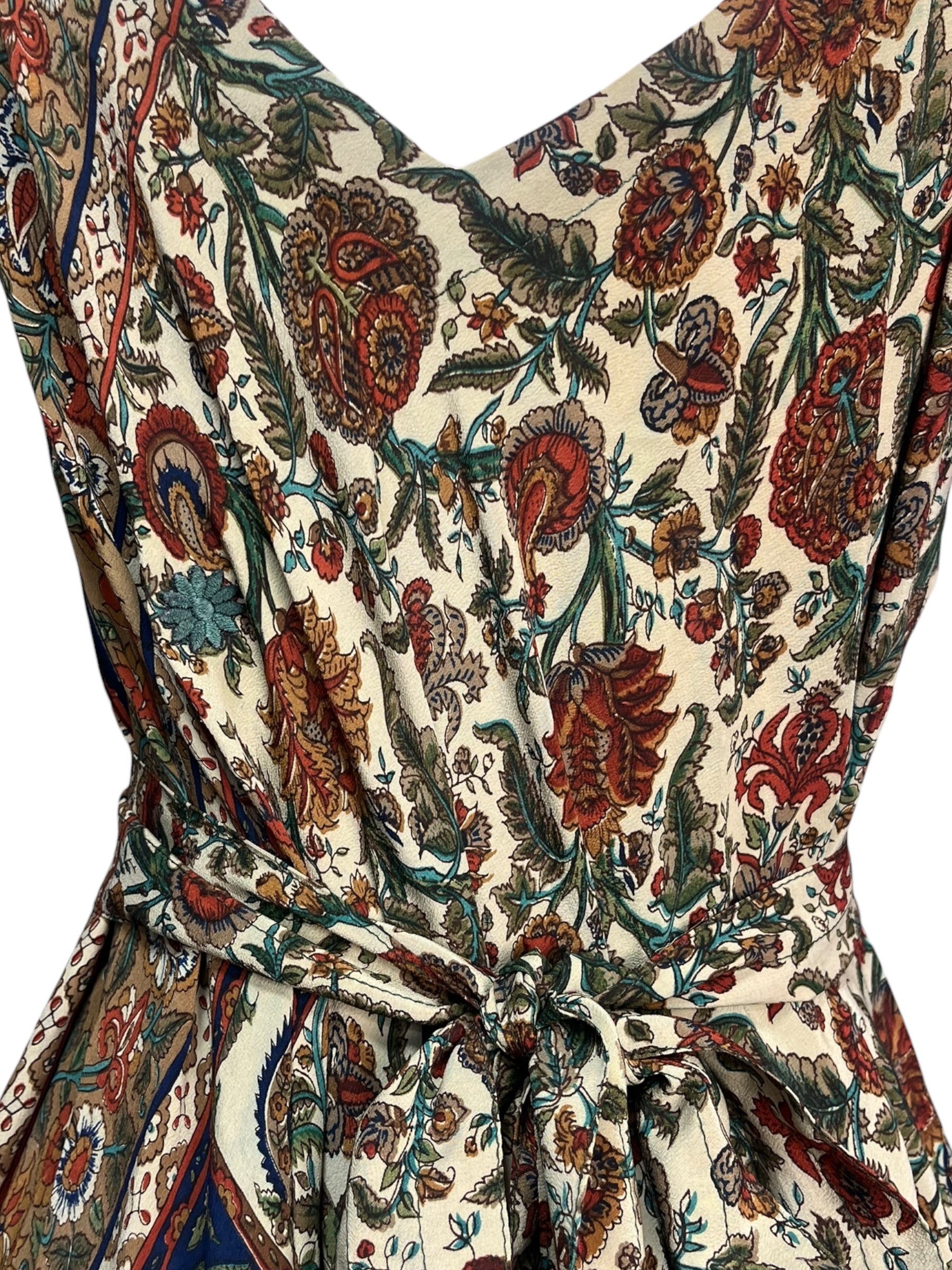 PRC8291 Avatar Pure Silk Maxi Dress with Belt by DECEMBER2025 – Handmade ethical Maxi Dress from sariKNOTsari using upcycled silk. Designed in Canada for travel and slow fashion, loved from Toronto to LA to Sydney.