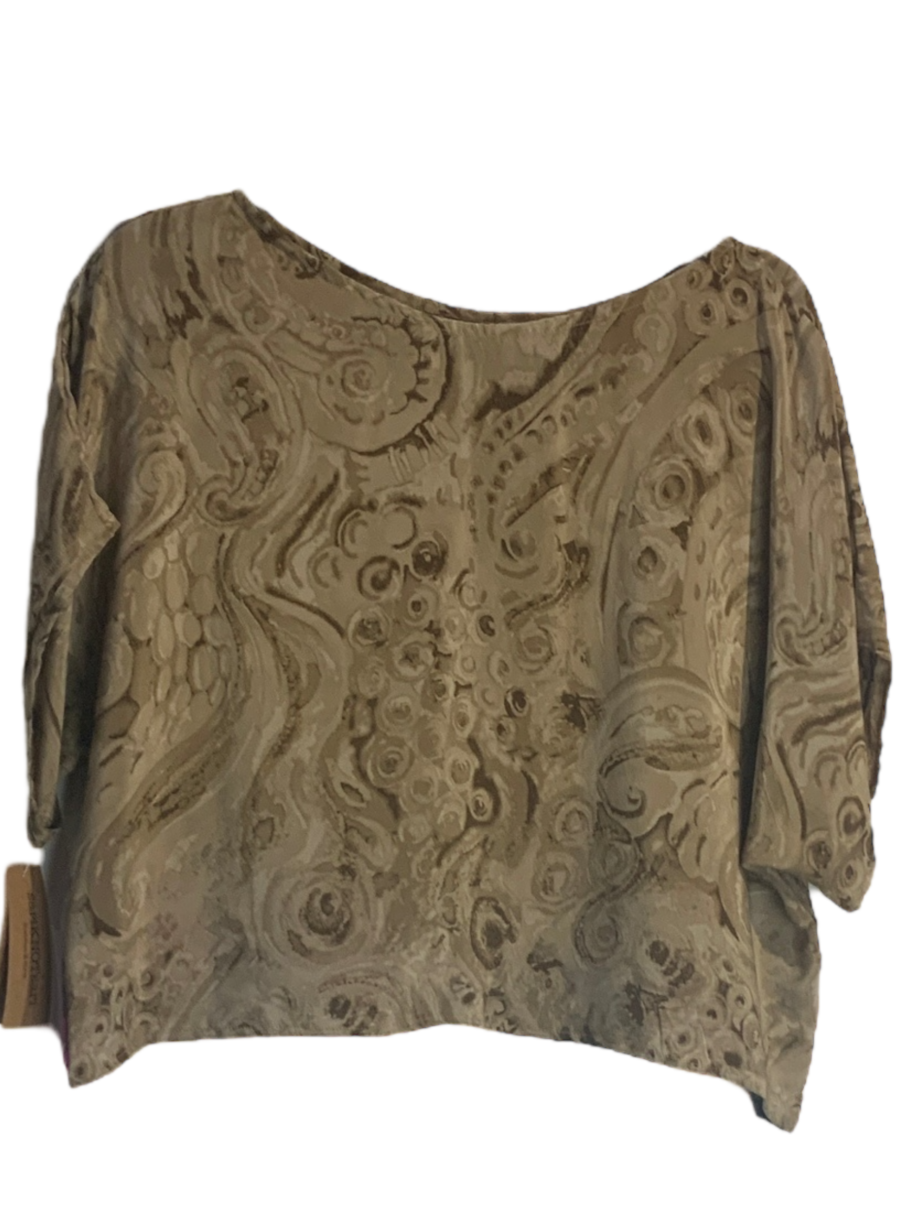 Linnea Sheer Wabi Sabi Pure Silk Boxy Top