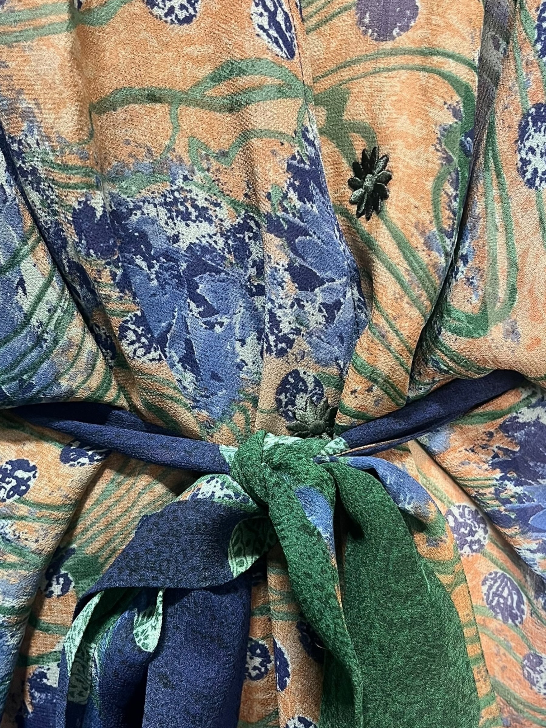 PREVIEW PRG8526 Sheer Wabi Sabi Pure Silk Kimono-Sleeved Jacket with Belt