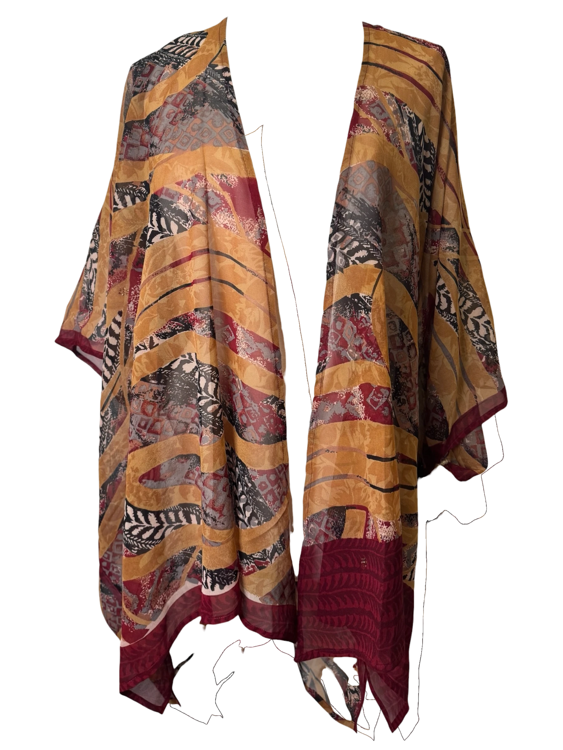 PRG8963 Sheer Avatar Pure Silk Cardigan