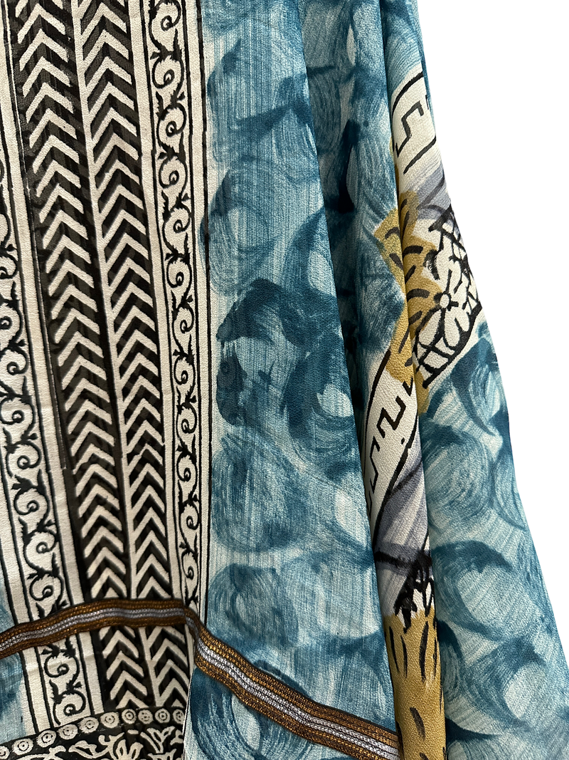 PRG4199 Sheer Avatar Pure Silk Capelet Poncho
