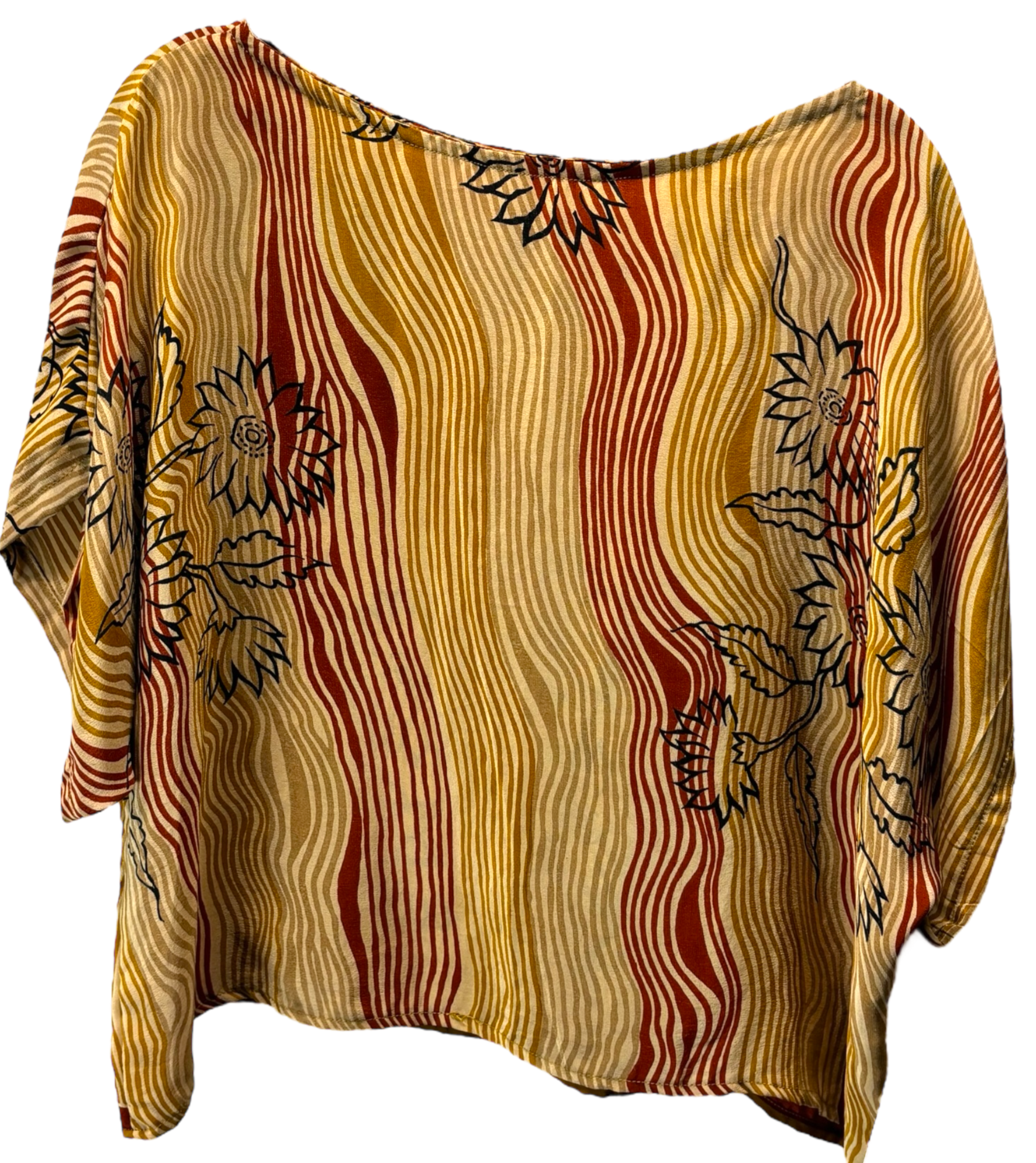 Matarazzo Avatar Pure Silk Boxy Top