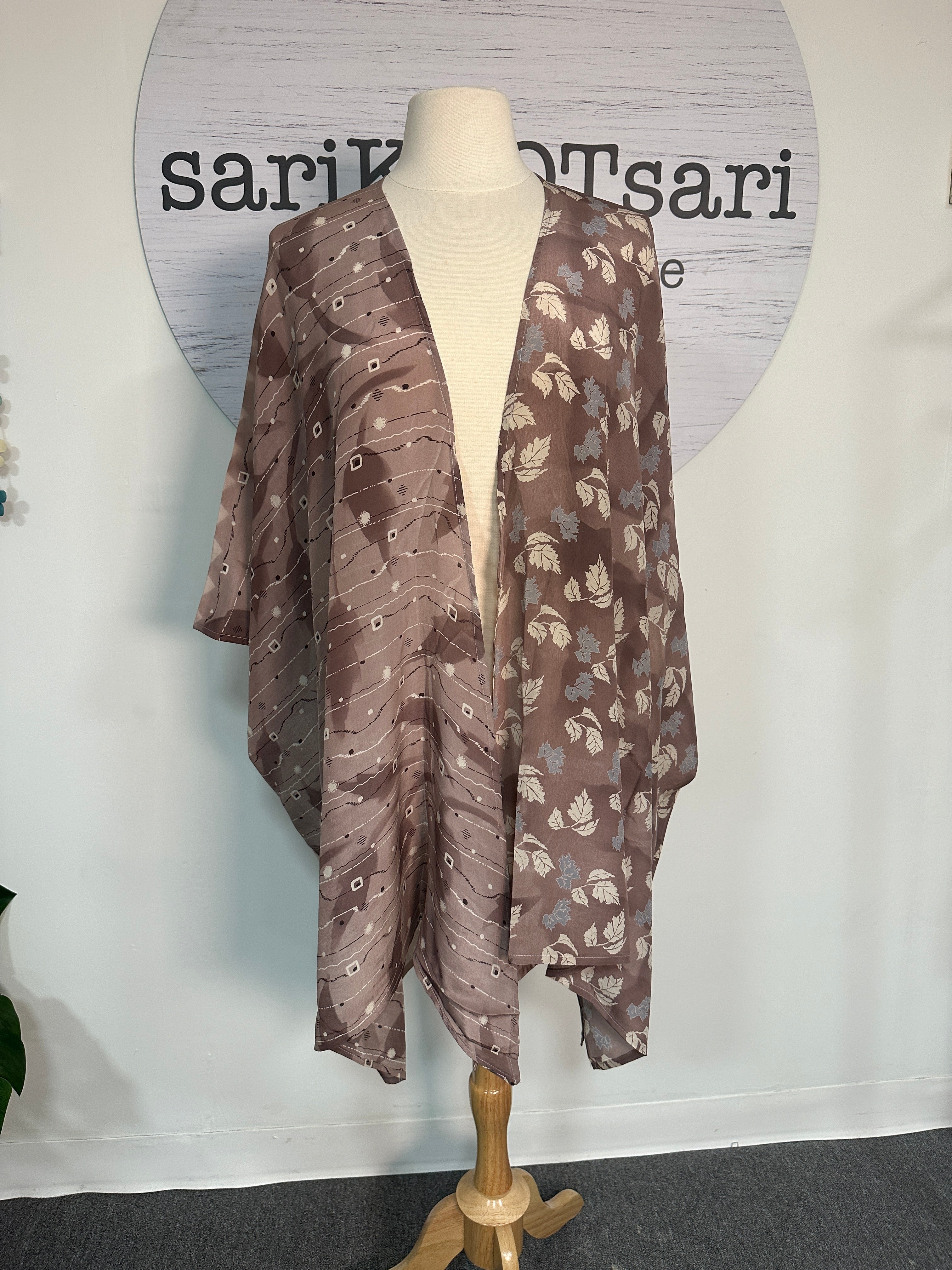 PRC5696 Wabi Sabi Pure Silk Cardigan