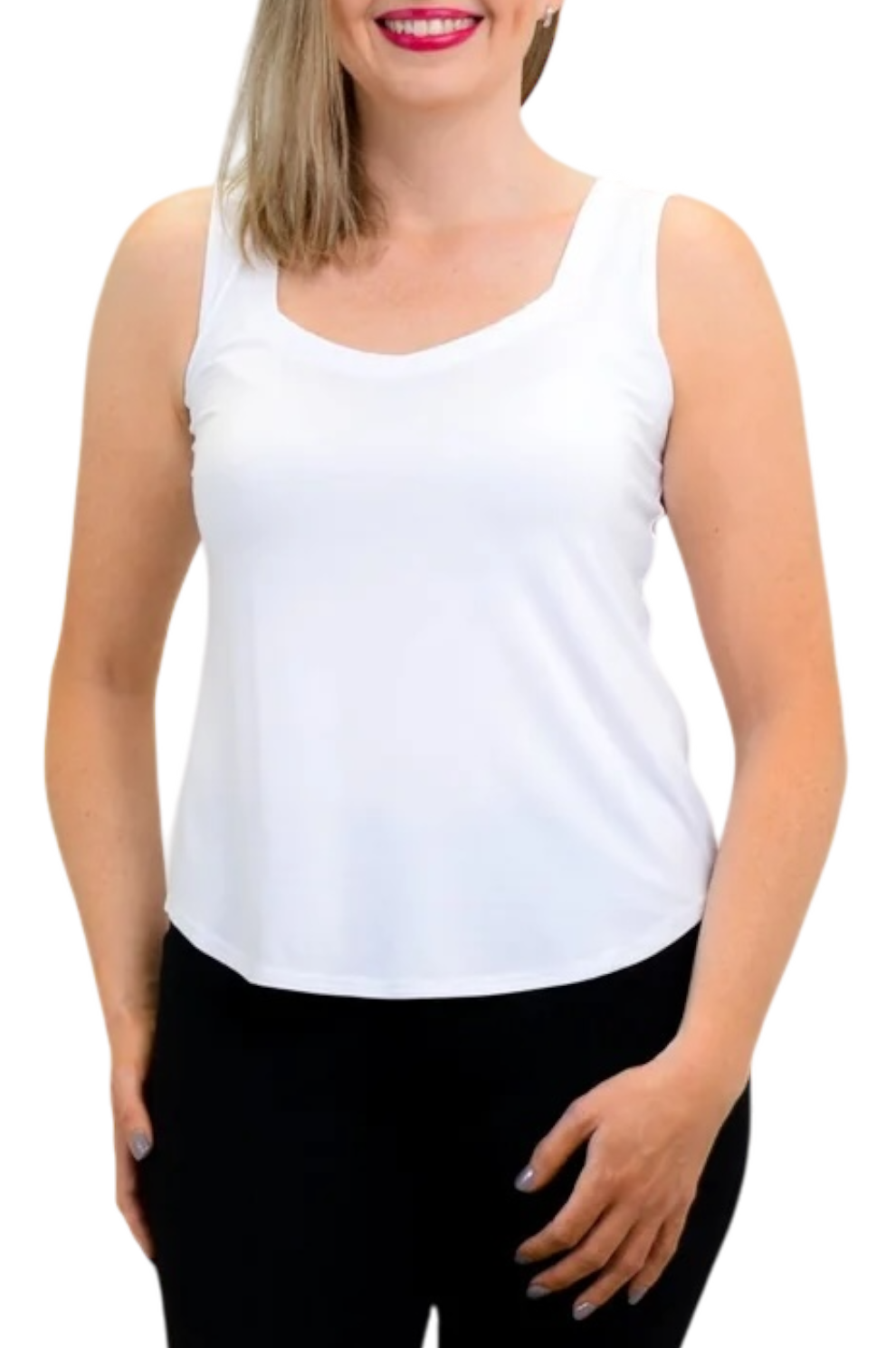 White Bamboo Ritzy Tank