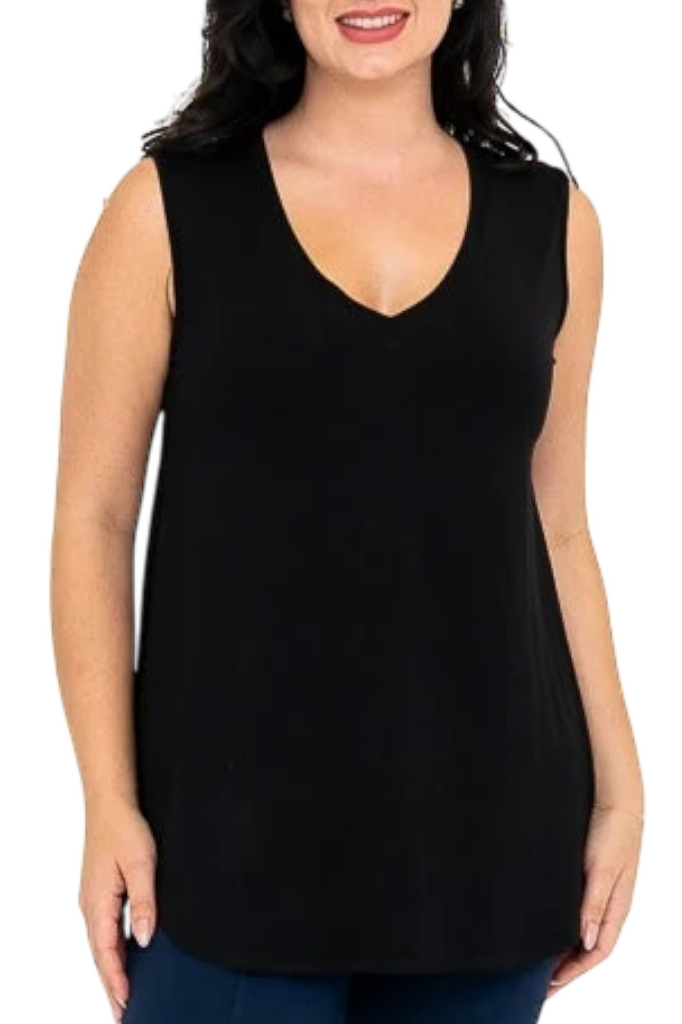 Black Bamboo Jackie Tank