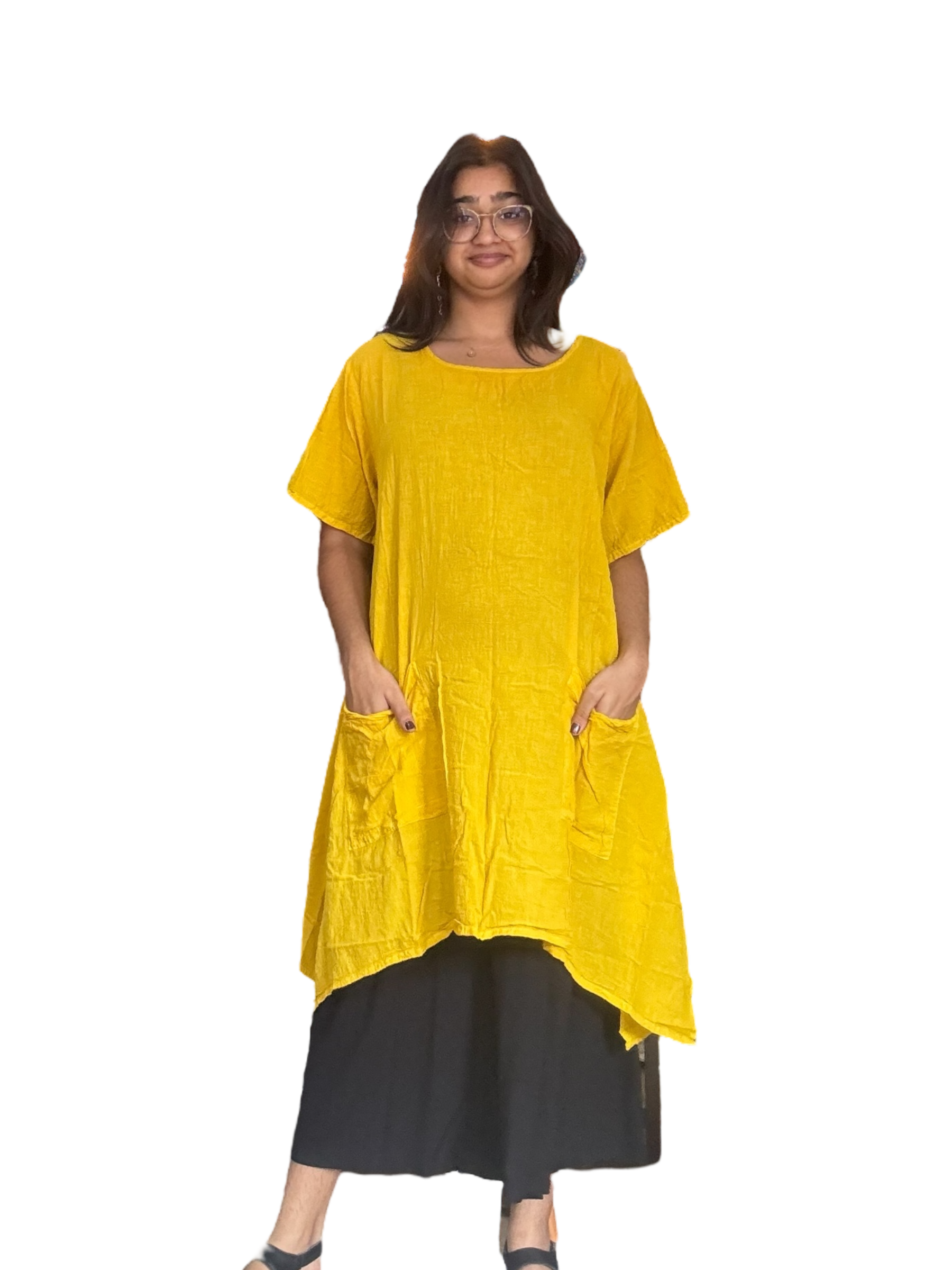 Sunflower Cotton Voile Tunic Dress