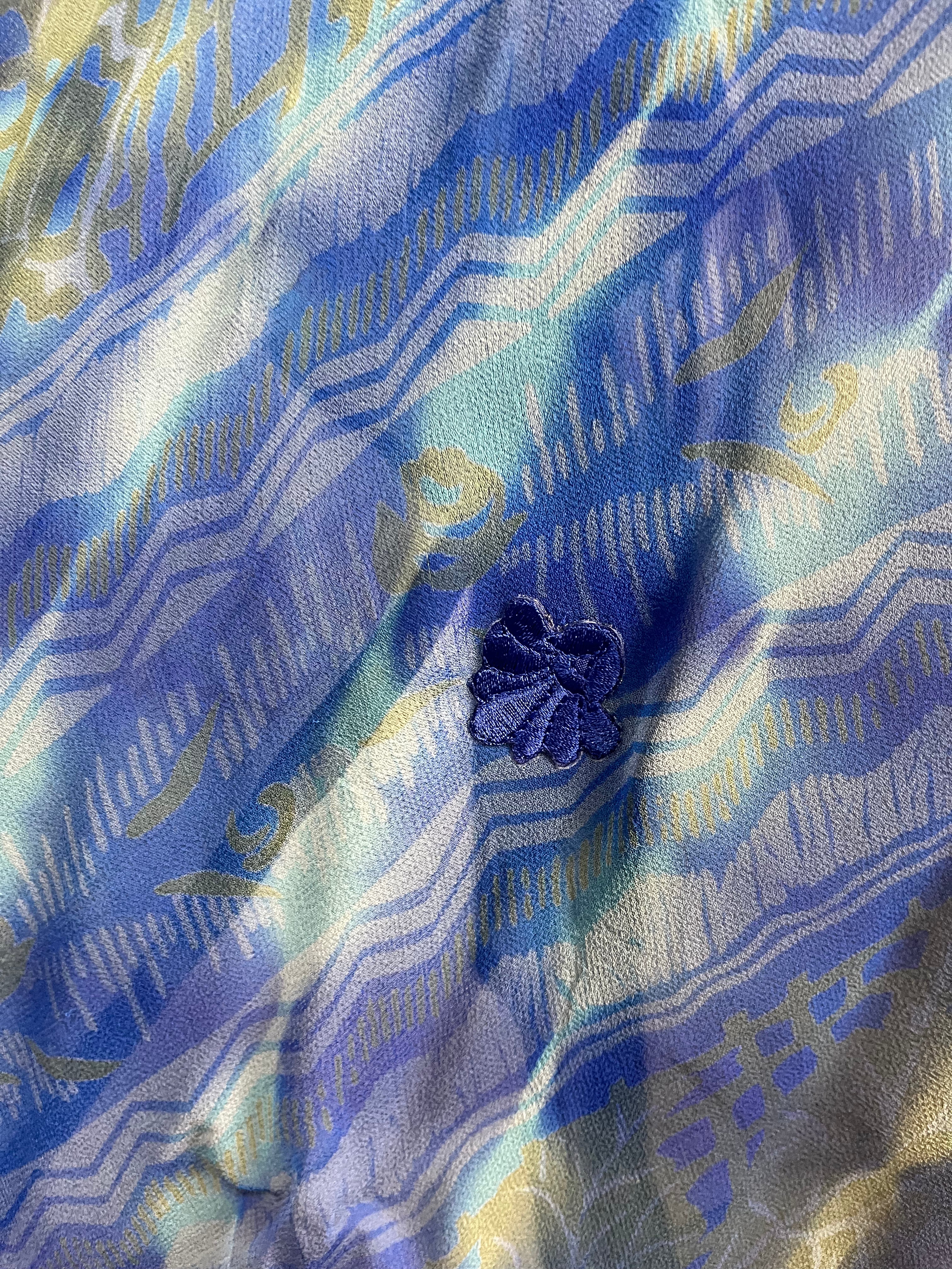 PRG7219 Sheer Avatar Pure Silk Capelet Poncho