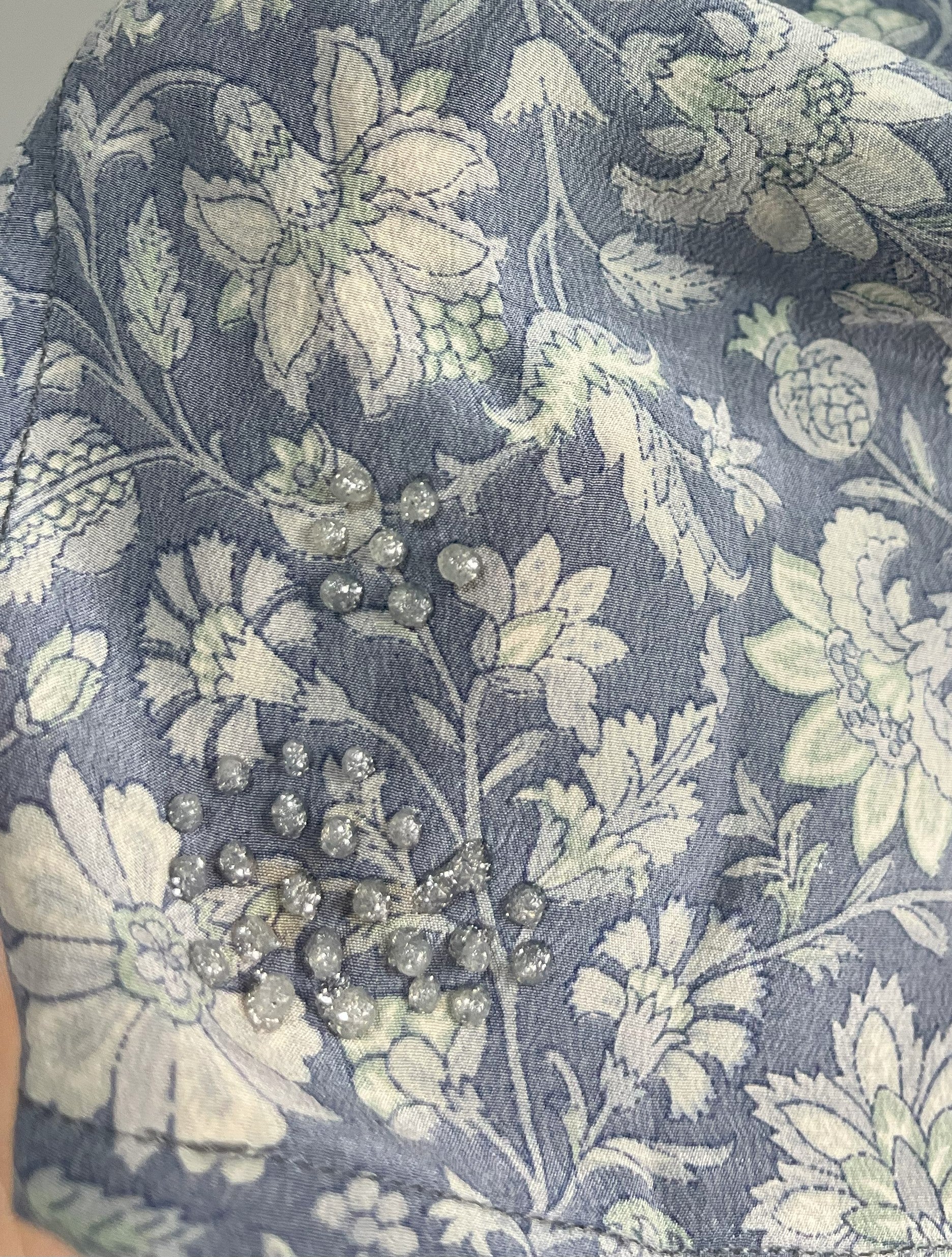 PRC6719 Wabi Sabi Pure Silk Side Slit Top