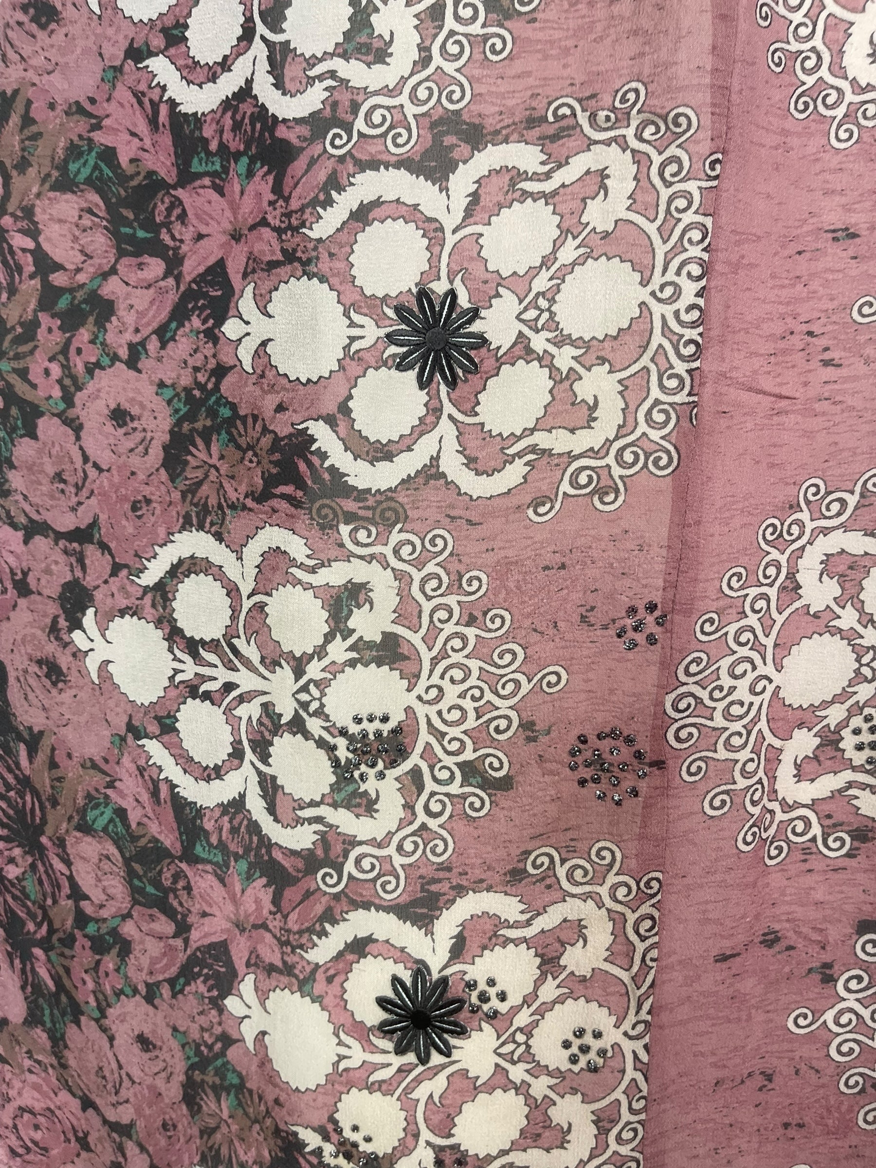 PRG8119 Sheer Avatar Pure Silk Waterfall Top