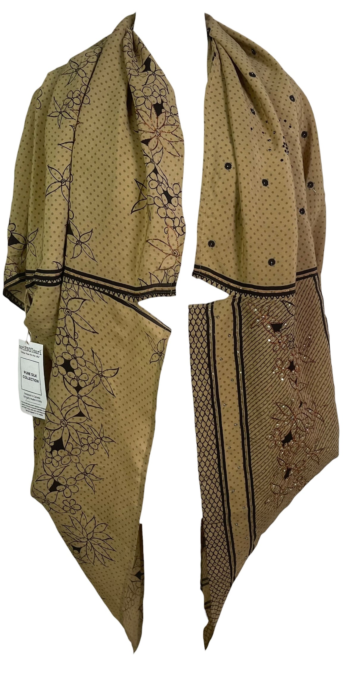PRC9216 Avatar Pure Silk Cardigan by 12 AUGUST 2026 – Handmade ethical Cardigan from sariKNOTsari using upcycled silk. Designed in Canada for travel and slow fashion, loved from Toronto to LA to Sydney. Featuring Zsiska, Bryn Walker and Artisan Leather coats by Rejean Pepin, Pepin designs