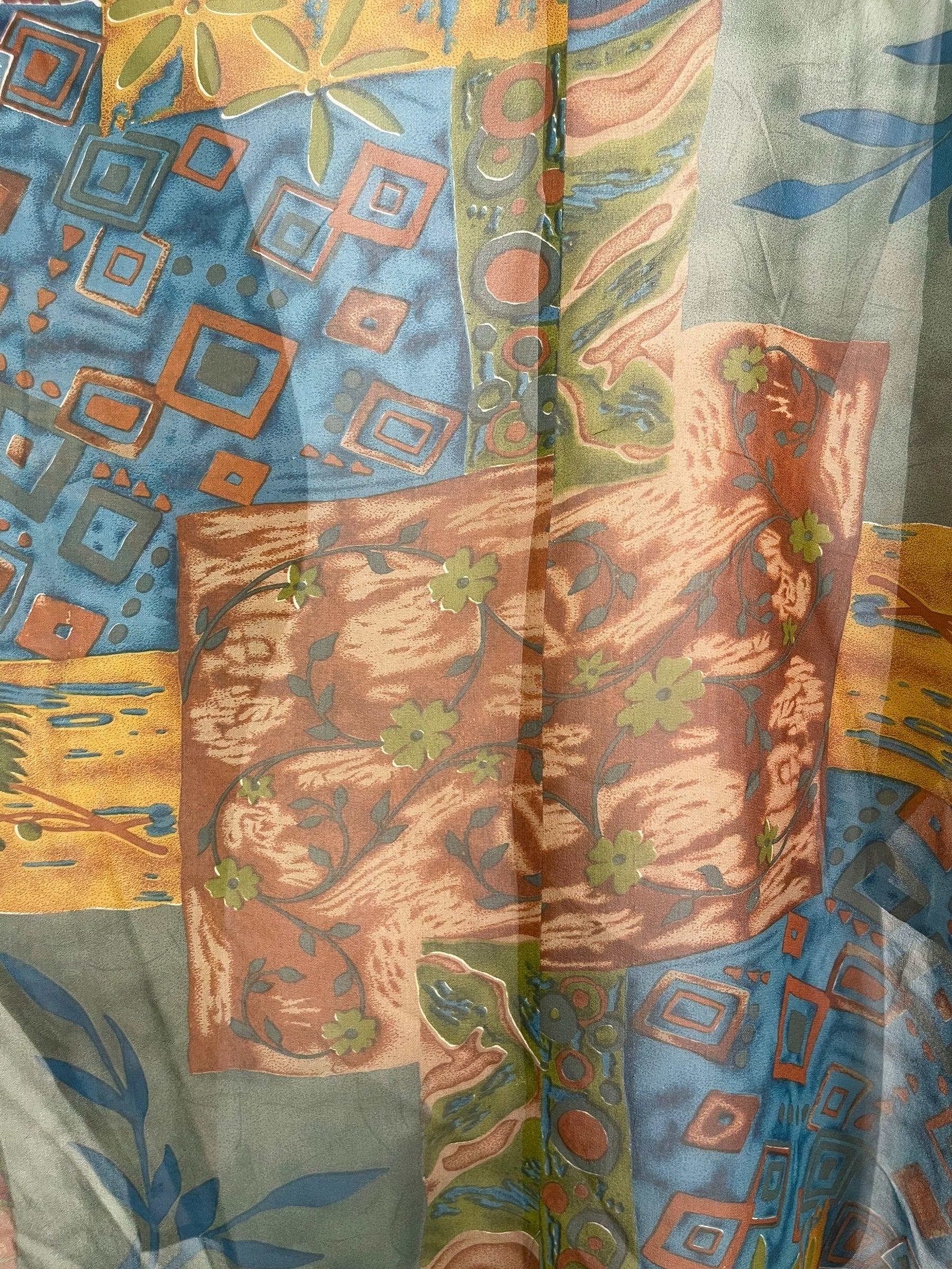 PRG8106 Sheer Avatar Pure Silk Waterfall Top