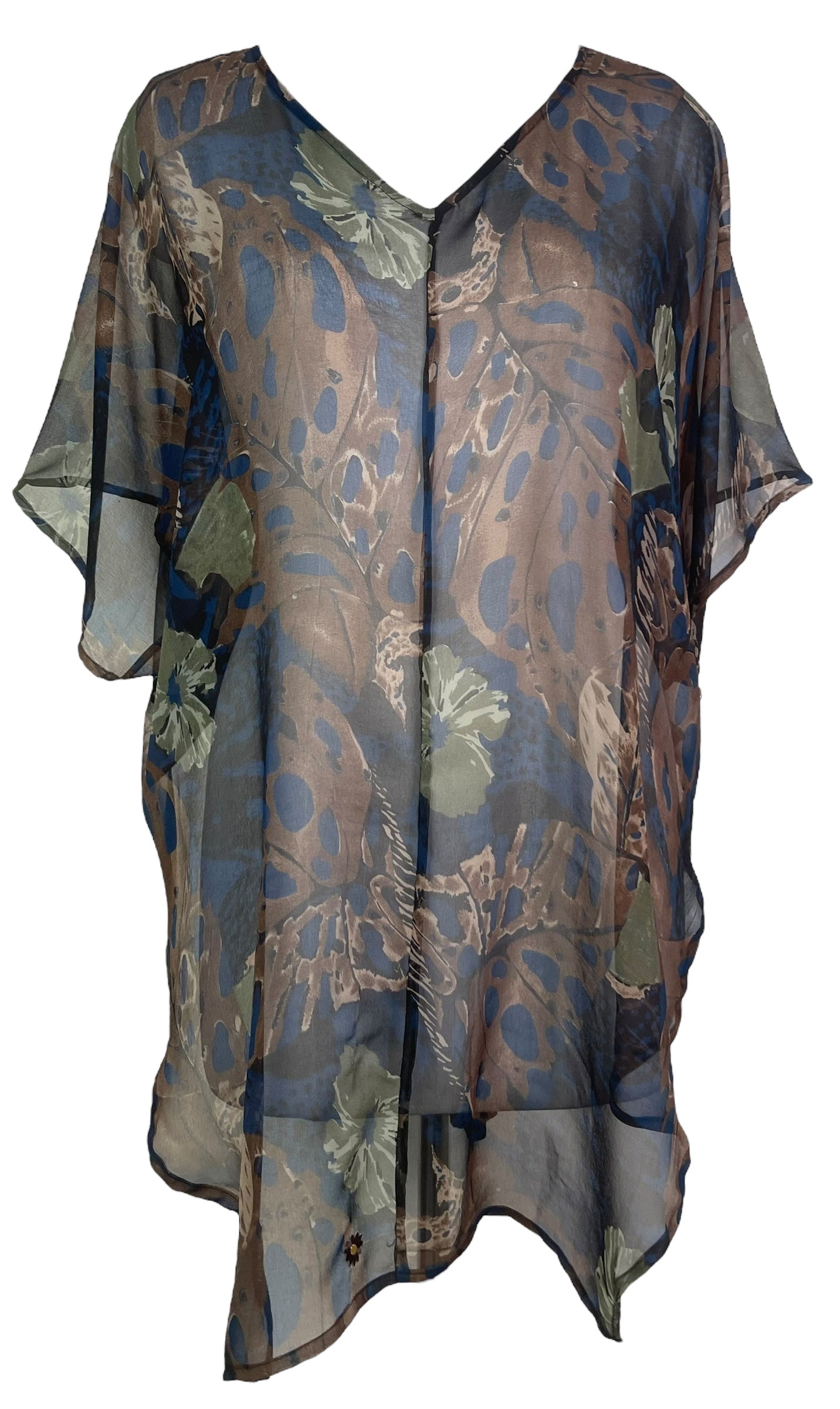 PREVIEW PRG8112 Sheer Avatar Pure Silk Waterfall Top