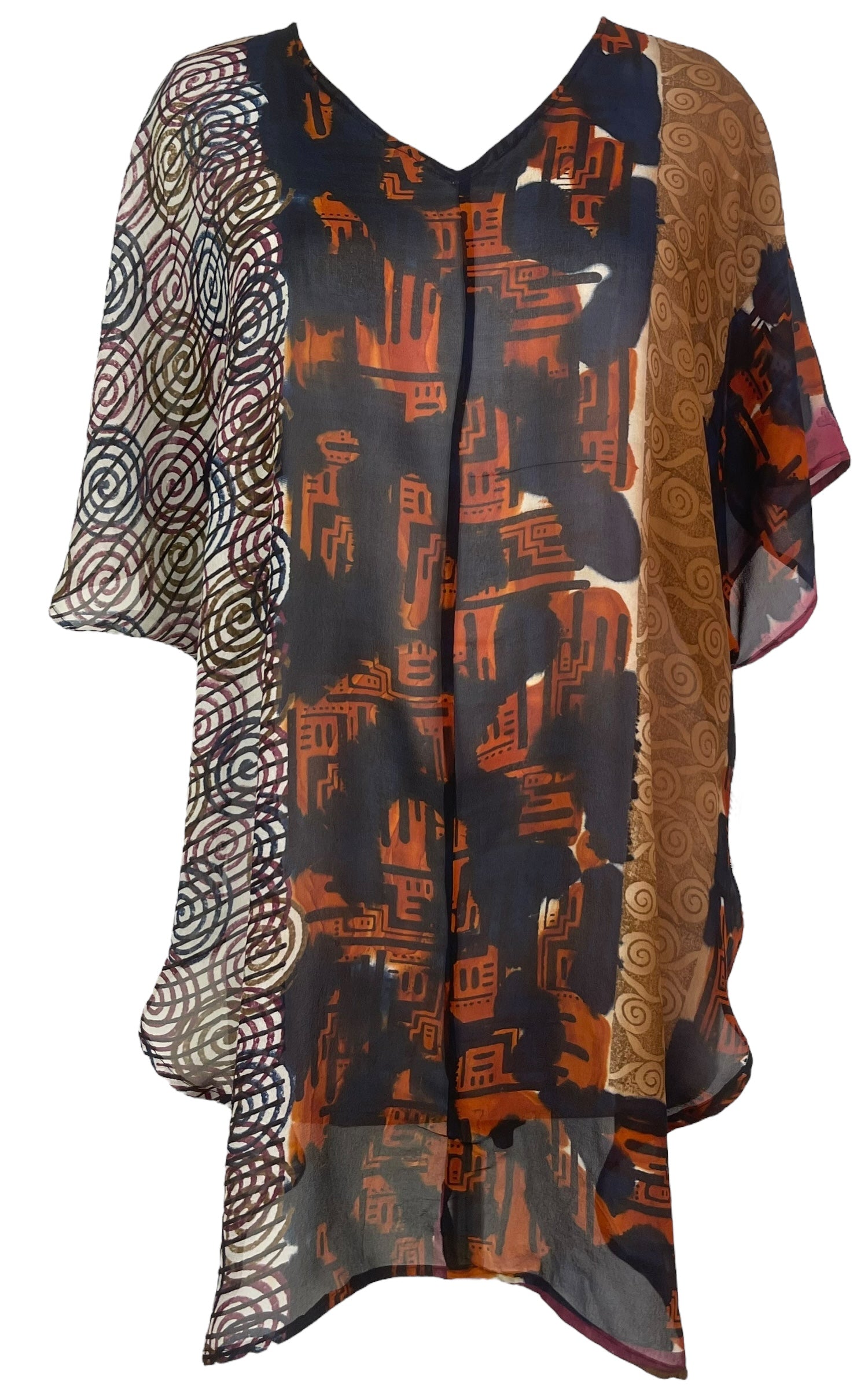 PREVIEW PRG8110 Sheer Avatar Pure Silk Waterfall Top