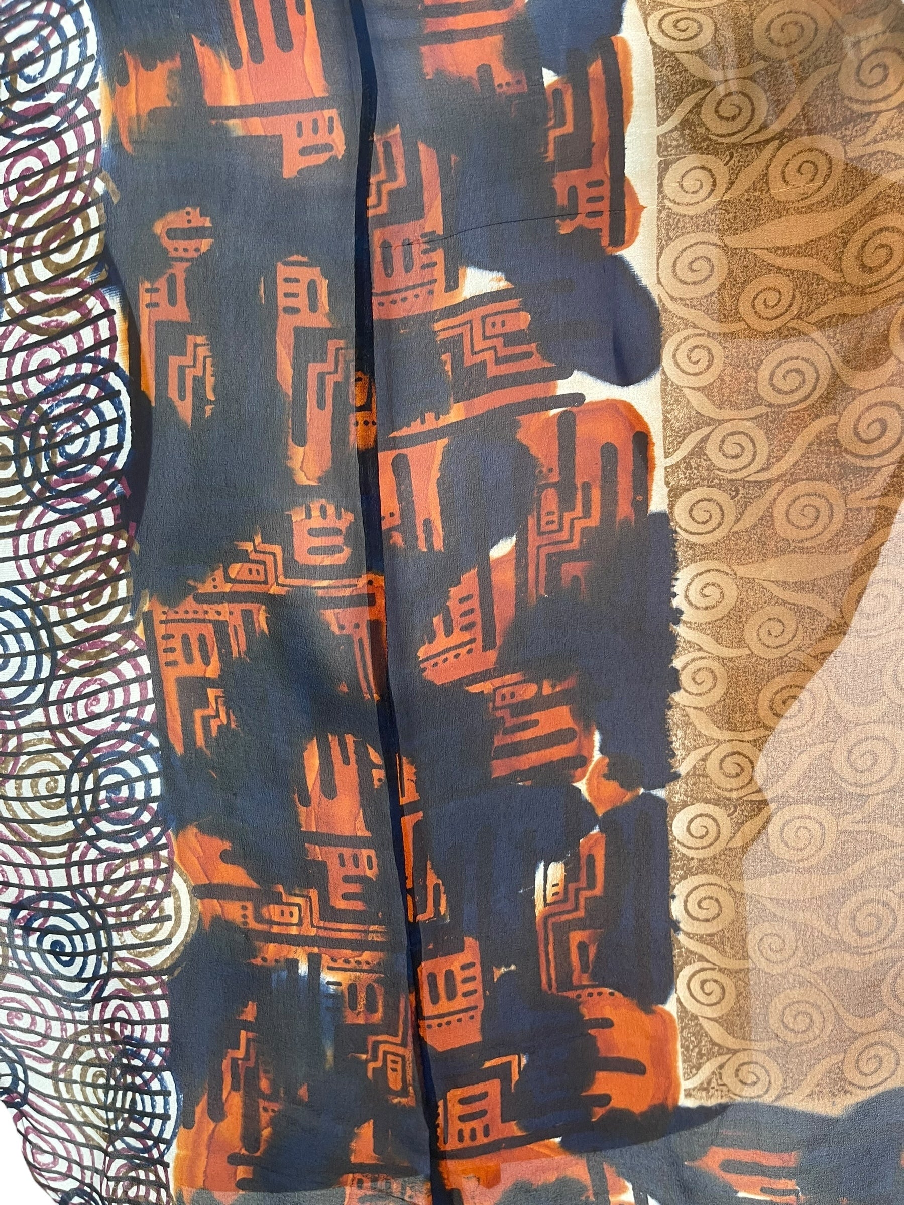 PRG8110 Sheer Avatar Pure Silk Waterfall Top