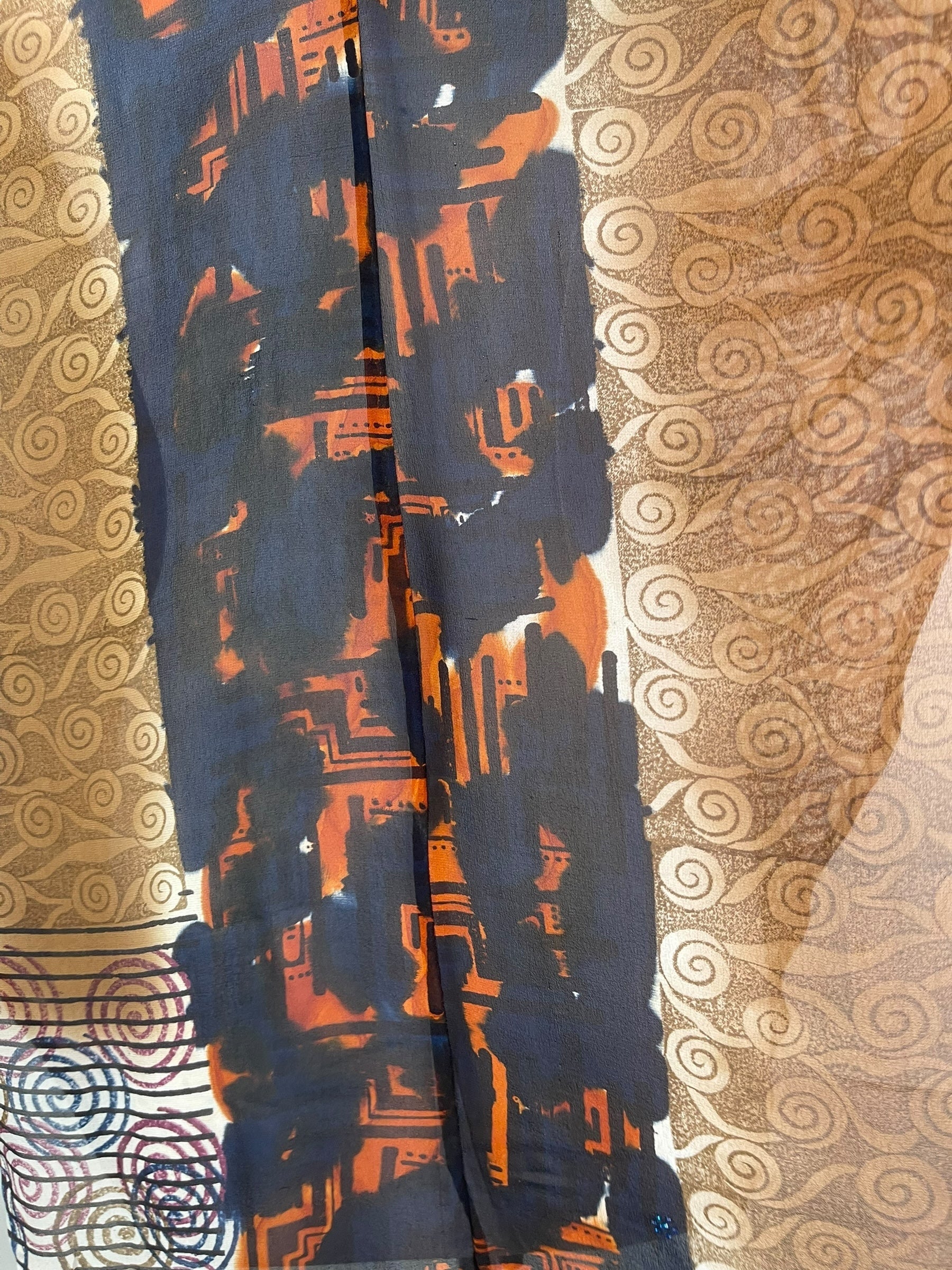 PRG8110 Sheer Avatar Pure Silk Waterfall Top