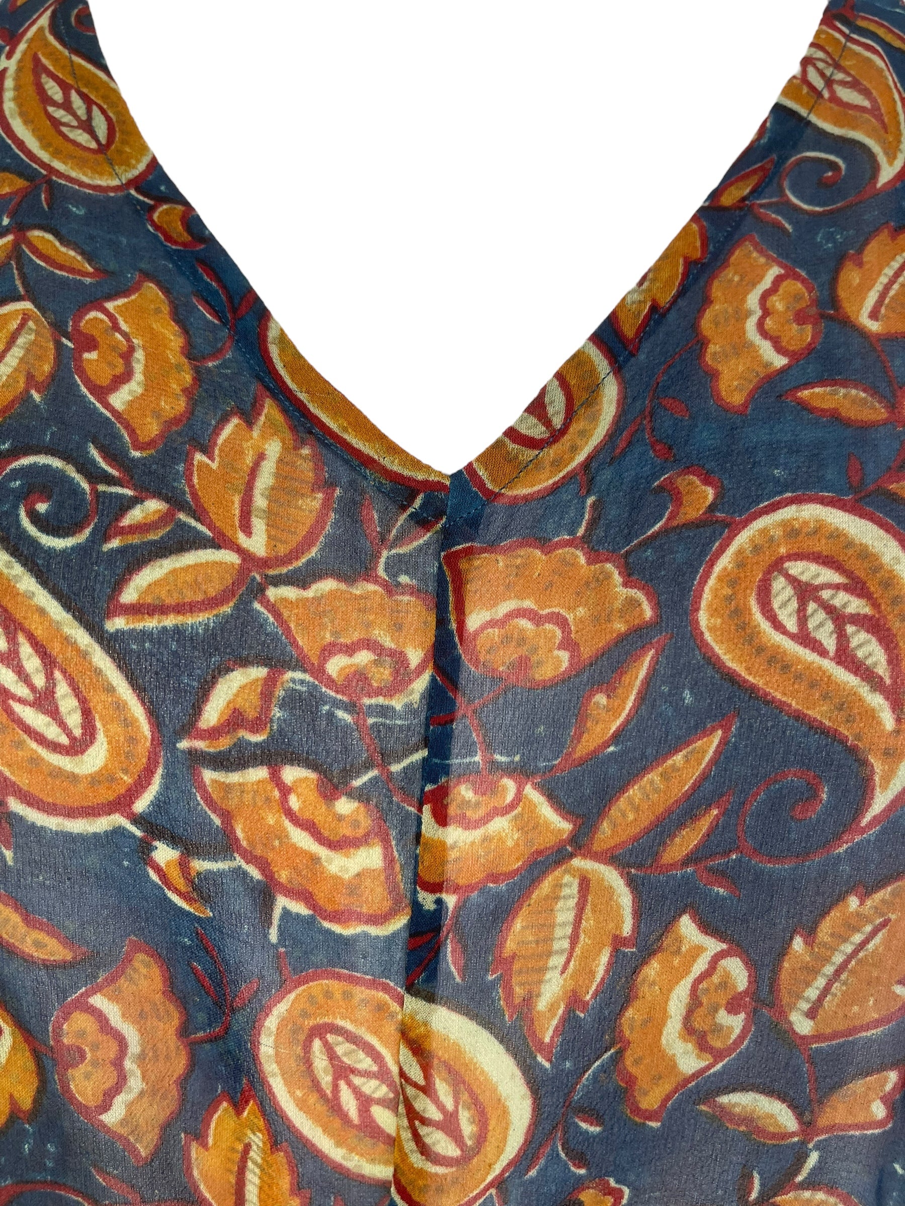 PRG8107 Sheer Avatar Pure Silk Waterfall Top