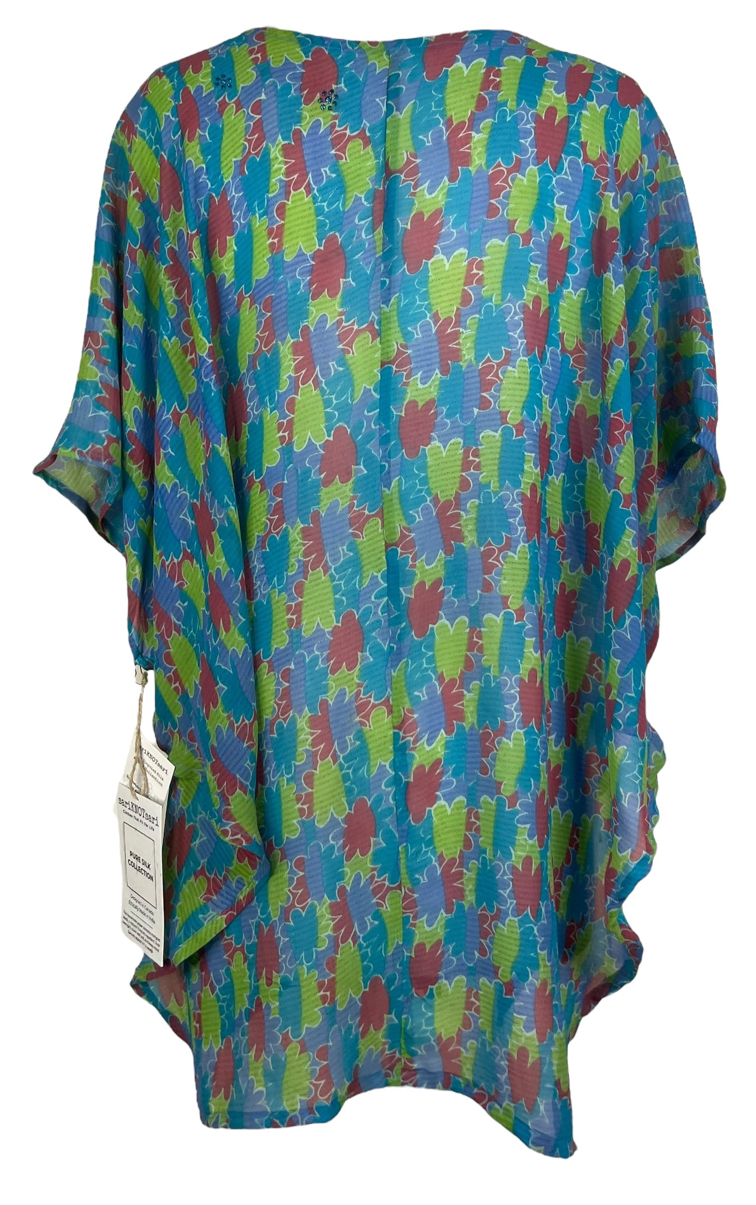 PRG8105 Sheer Avatar Pure Silk Waterfall Top