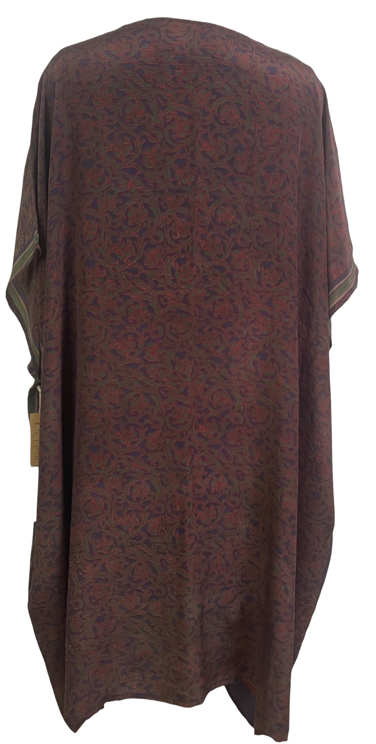 PRC8944 Wabi Sabi Pure Silk Midi Length Kaftan