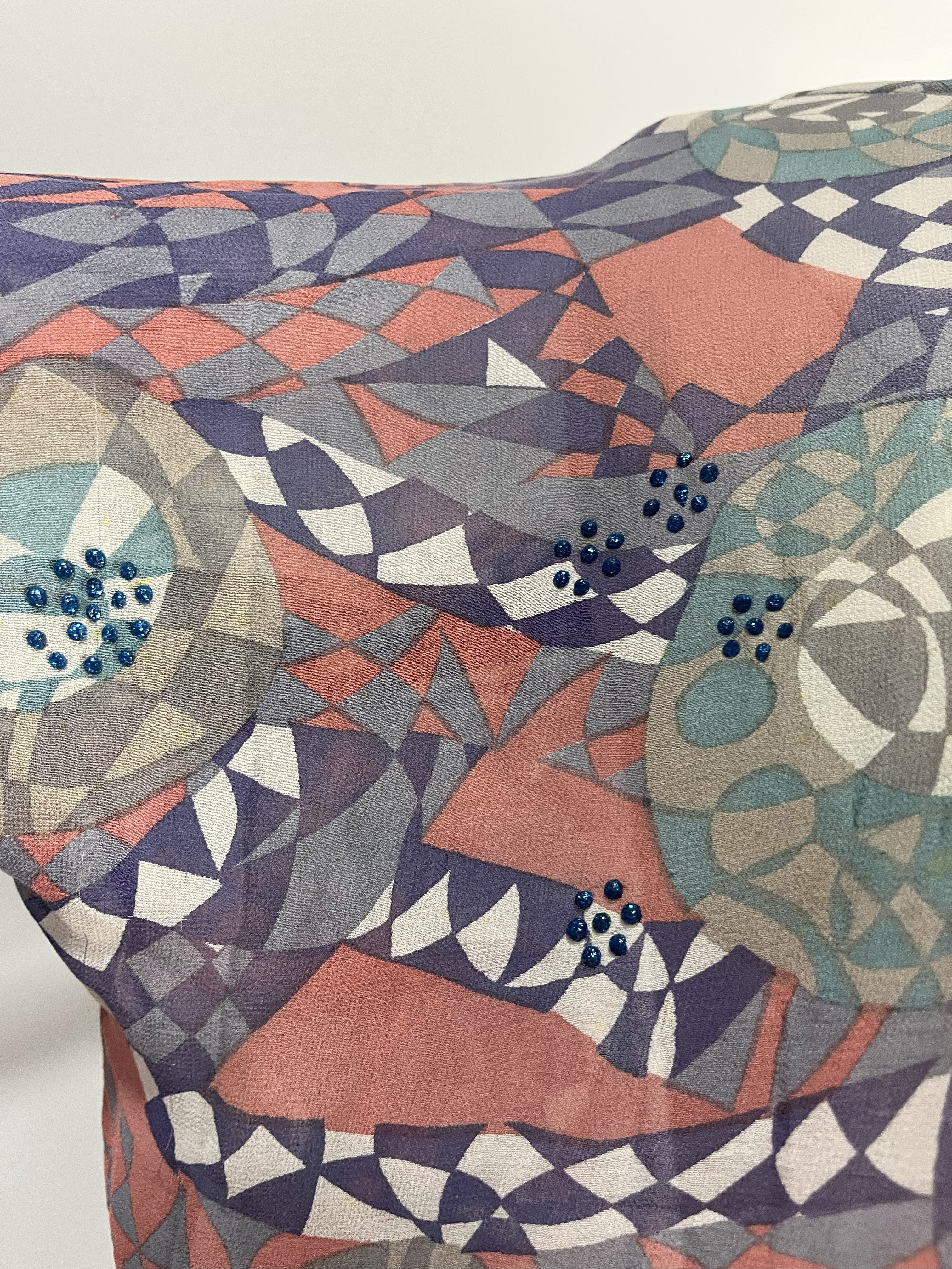 PRG7269 Sheer Wabi Sabi Pure Silk Side Slit Top