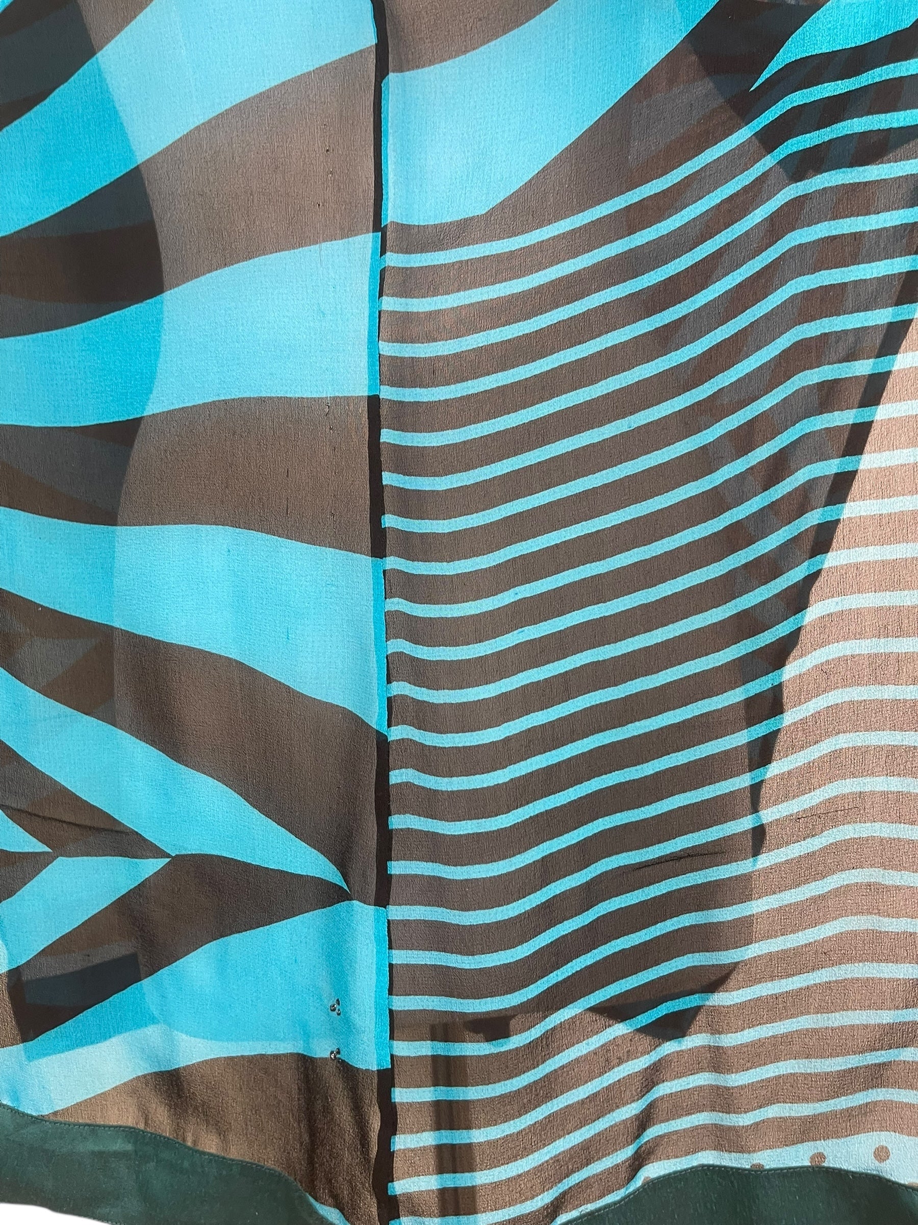 PRG8145 Sheer Avatar Pure Silk Waterfall Top